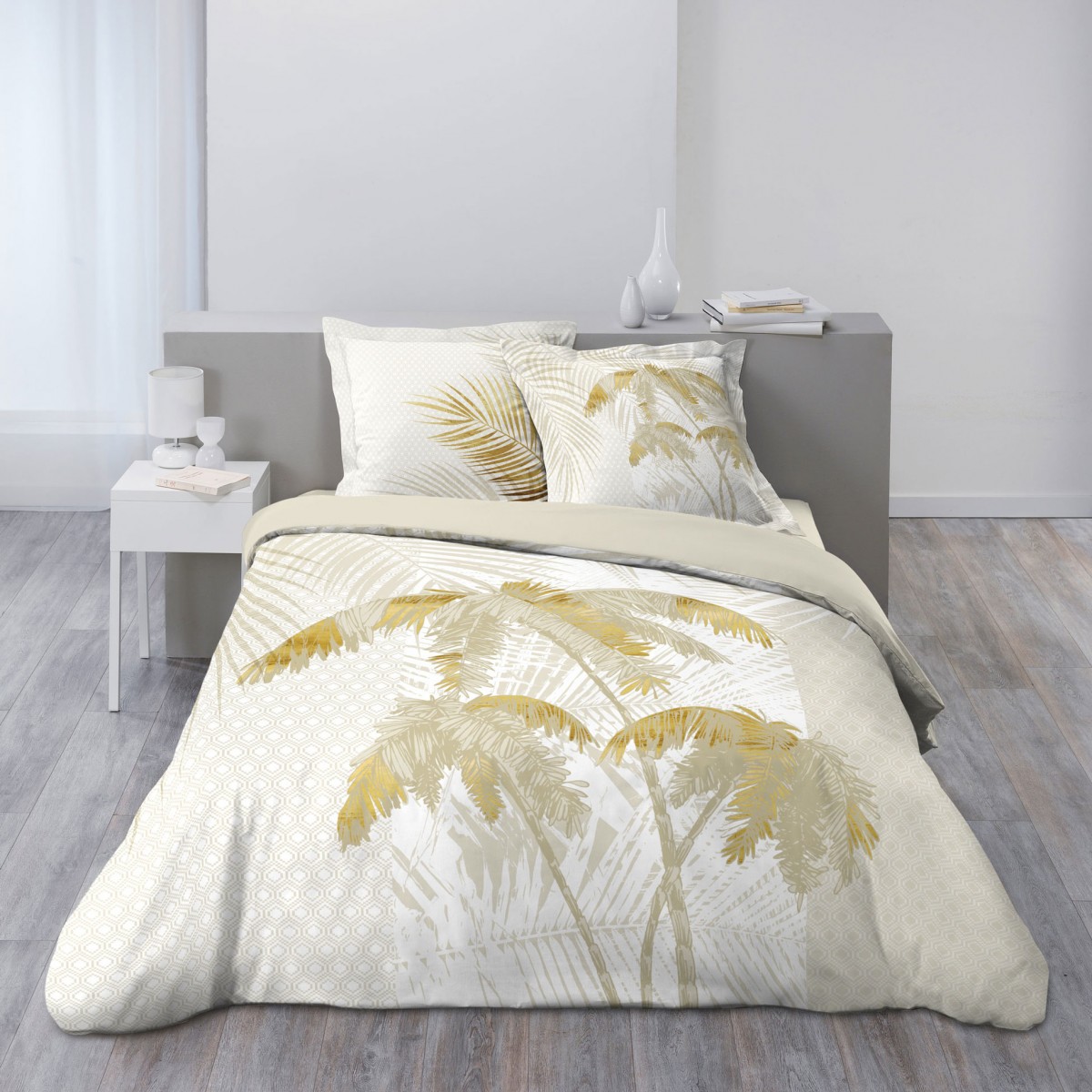 Parure Housse de couette Collection Palmier Malibu Goldy