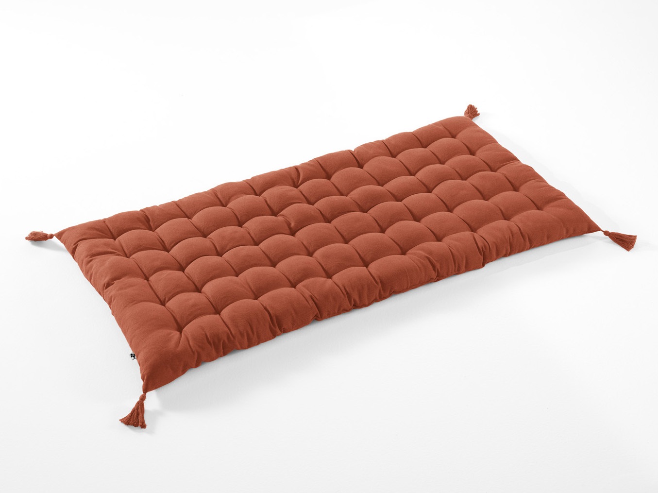 Matelas de sol avec pompons Kalas Terracotta