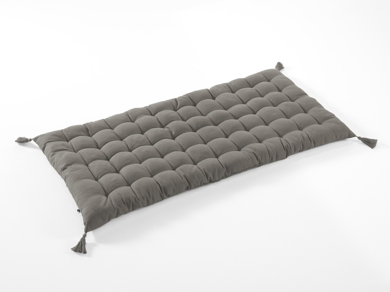 Matelas de sol avec pompons Kalas Granit