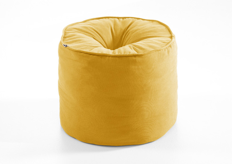 Pouf rond Kalas Safran