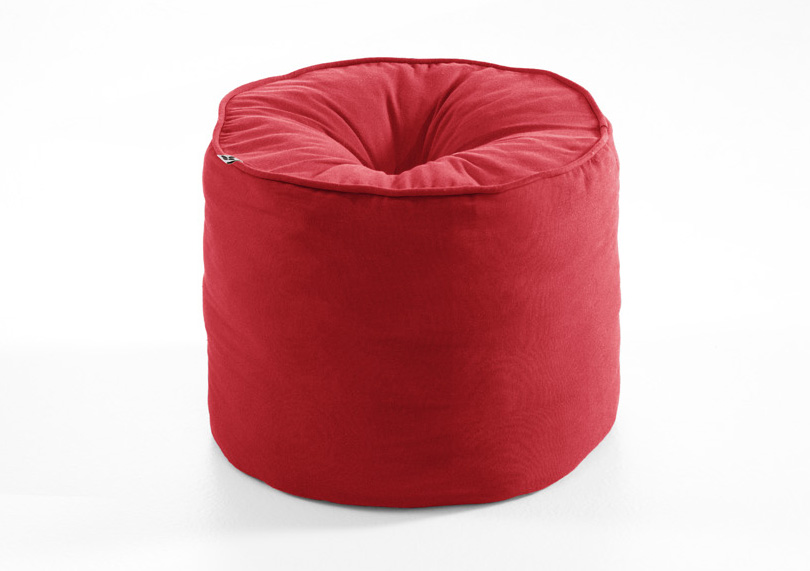 Pouf rond Kalas Cerise