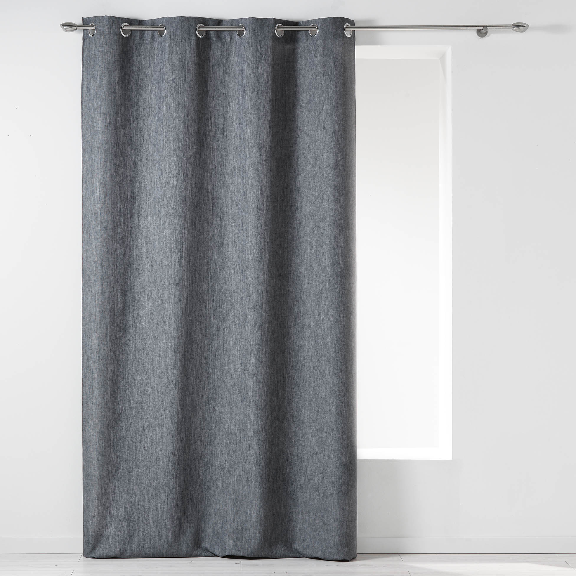 Rideau  oeillets Newtons 140x260cm Anthracite