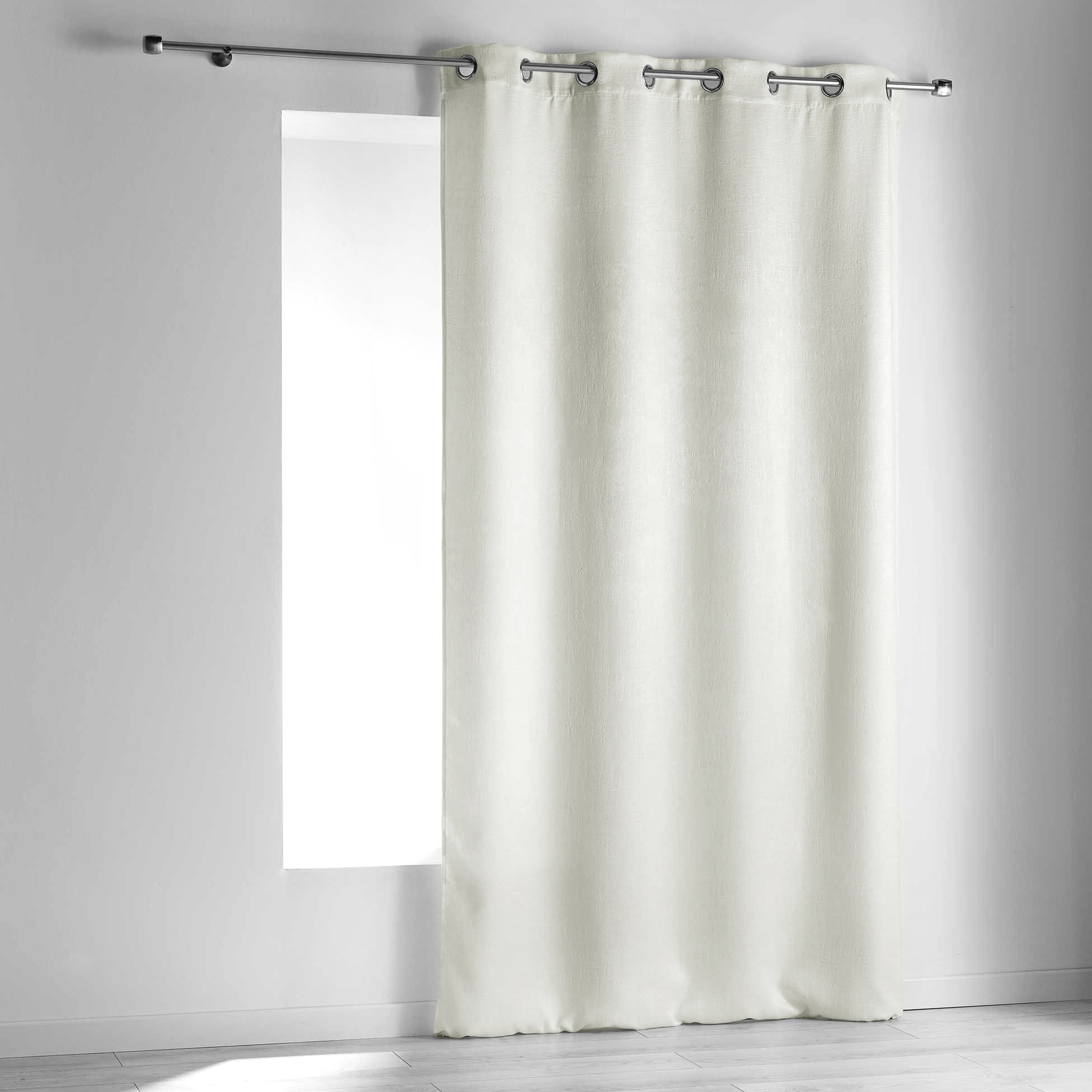 Rideau  oeillets occultant 140 x 240 cm Opacie blanc