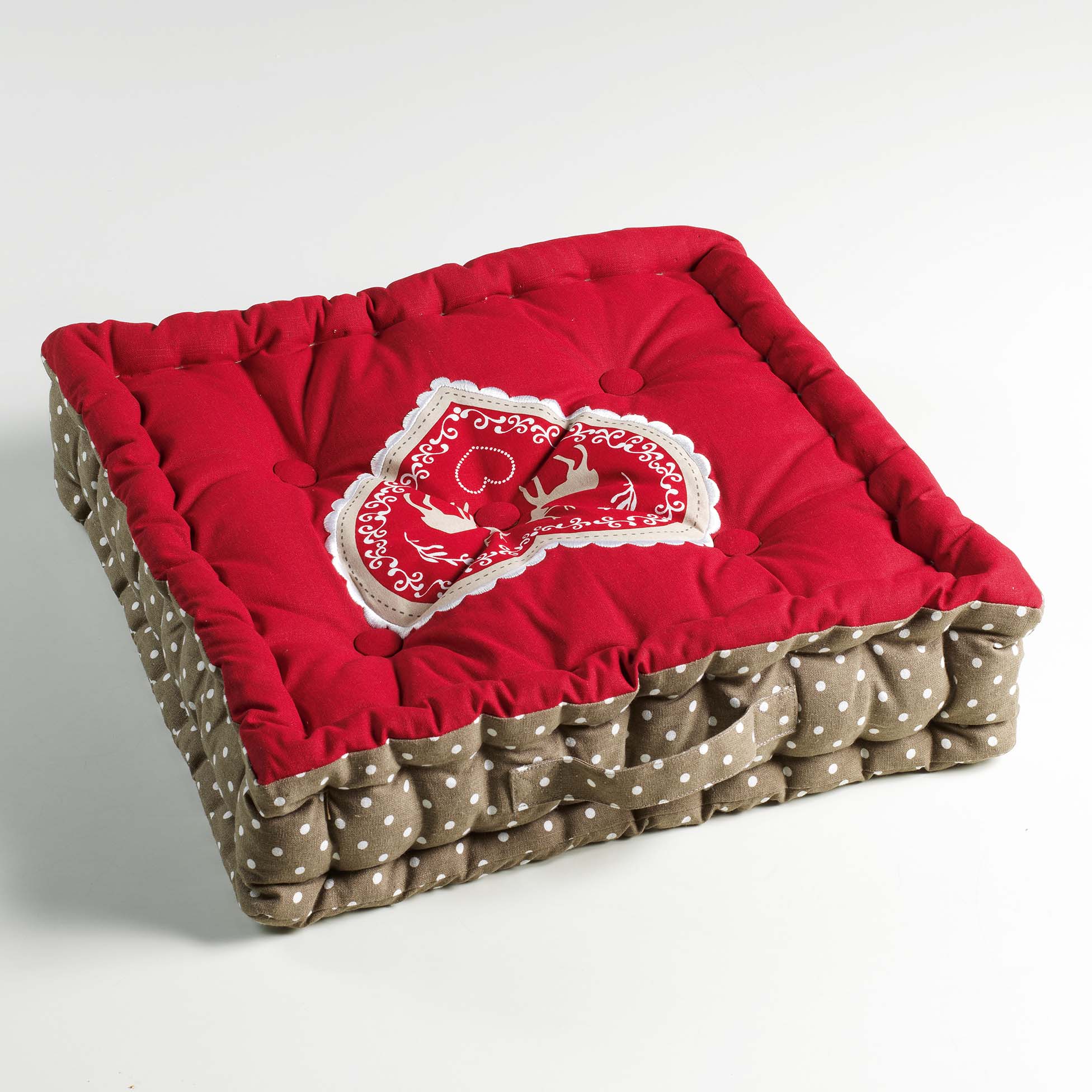 Coussin de sol brod collection Edelweiss