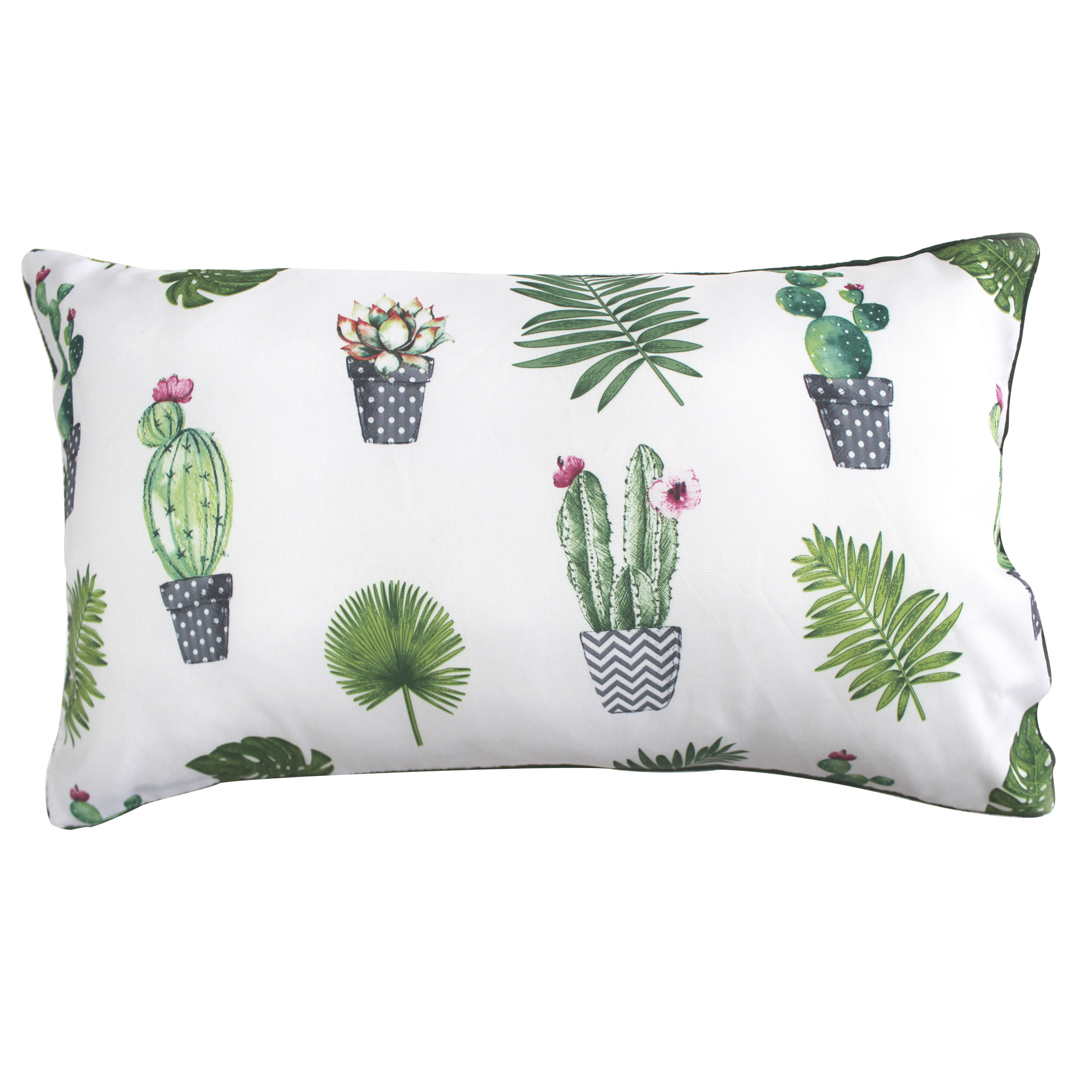 Coussin Passepoil Modele Cactus Party