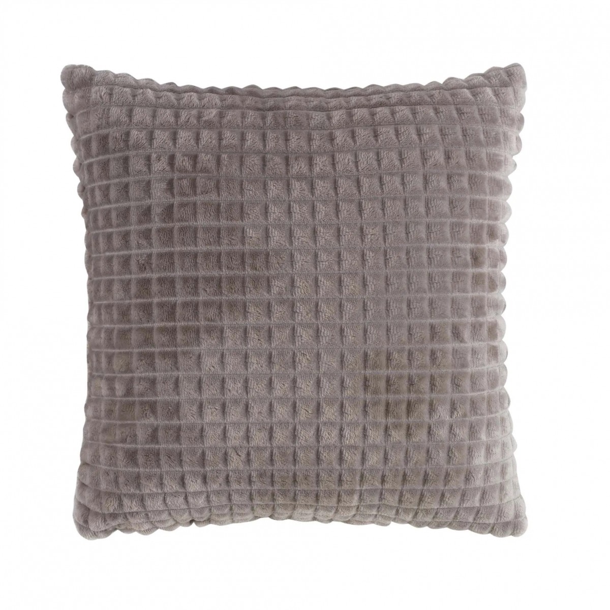 Coussin flanelle 40 x 40 cm Quincy taupe