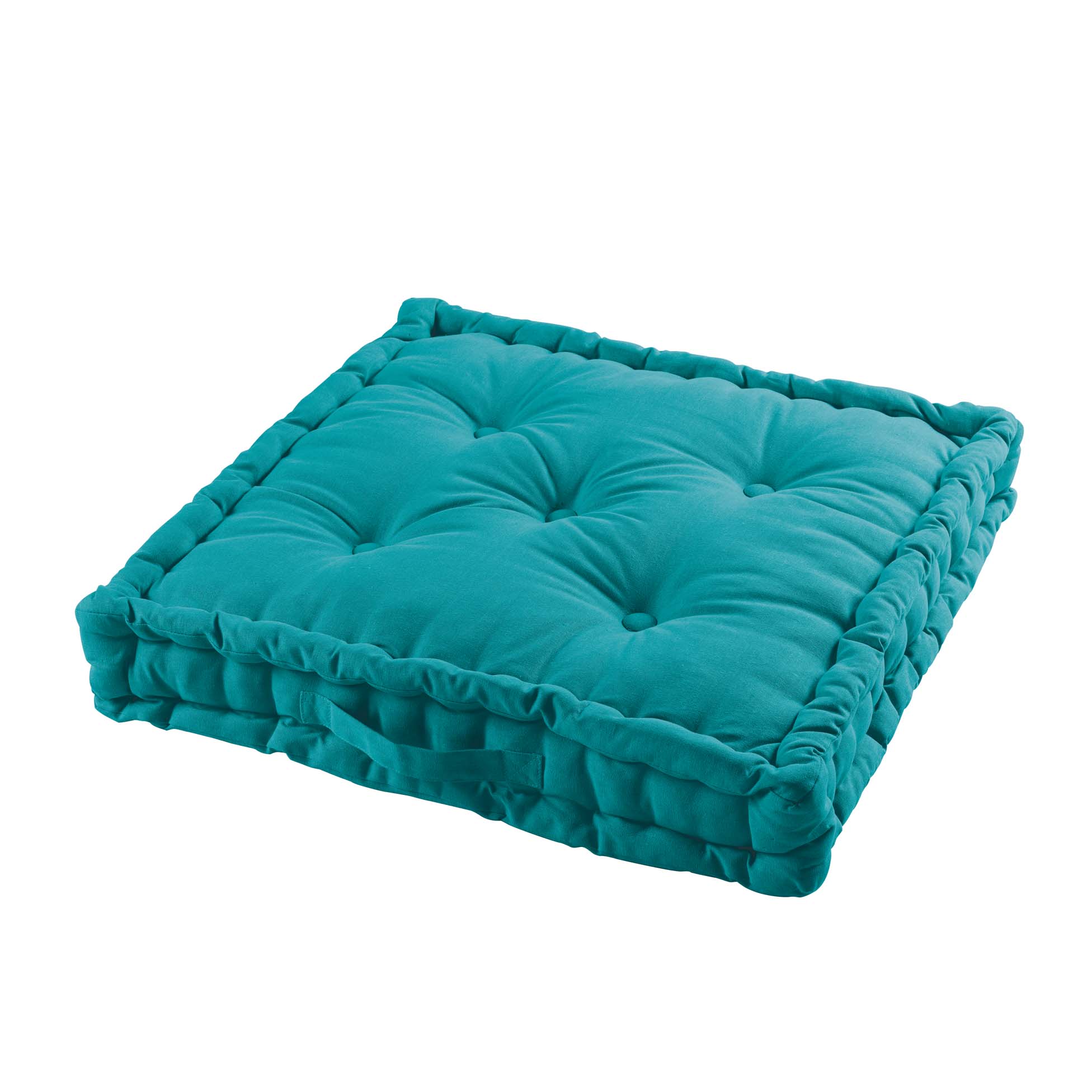 Coussin de sol matelass bleu 60 cm