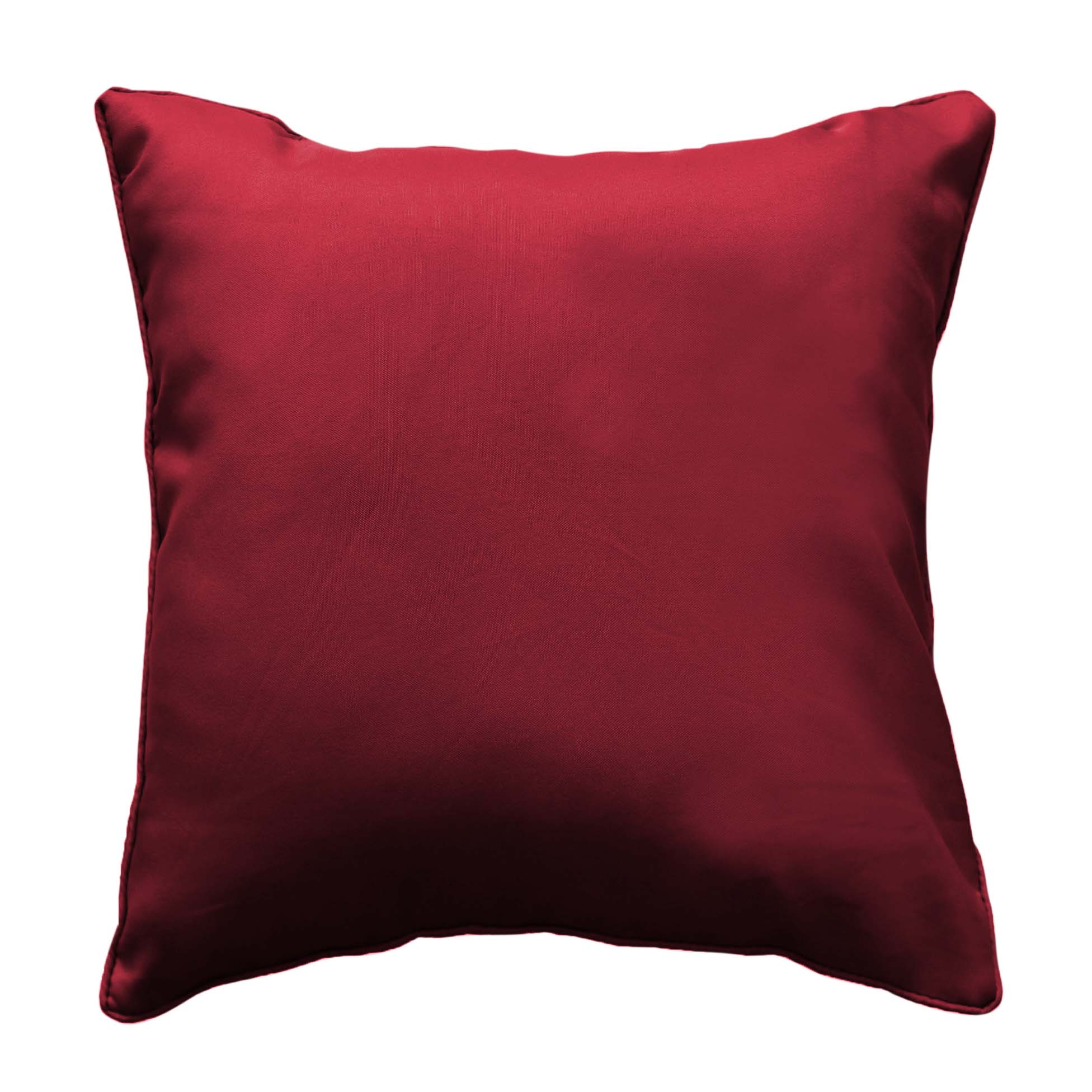 Coussin passepoil 40 x 40 cm Bordeaux