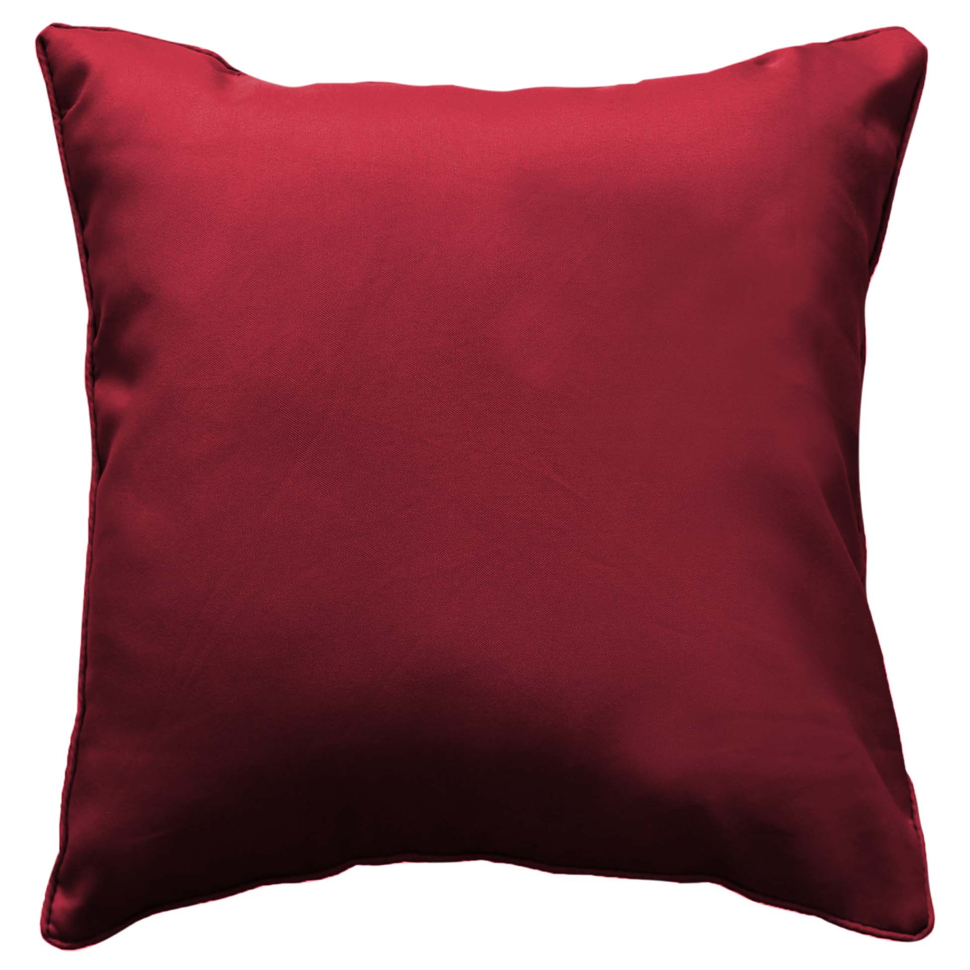 Coussin passepoil 60 x 60 cm Bordeaux