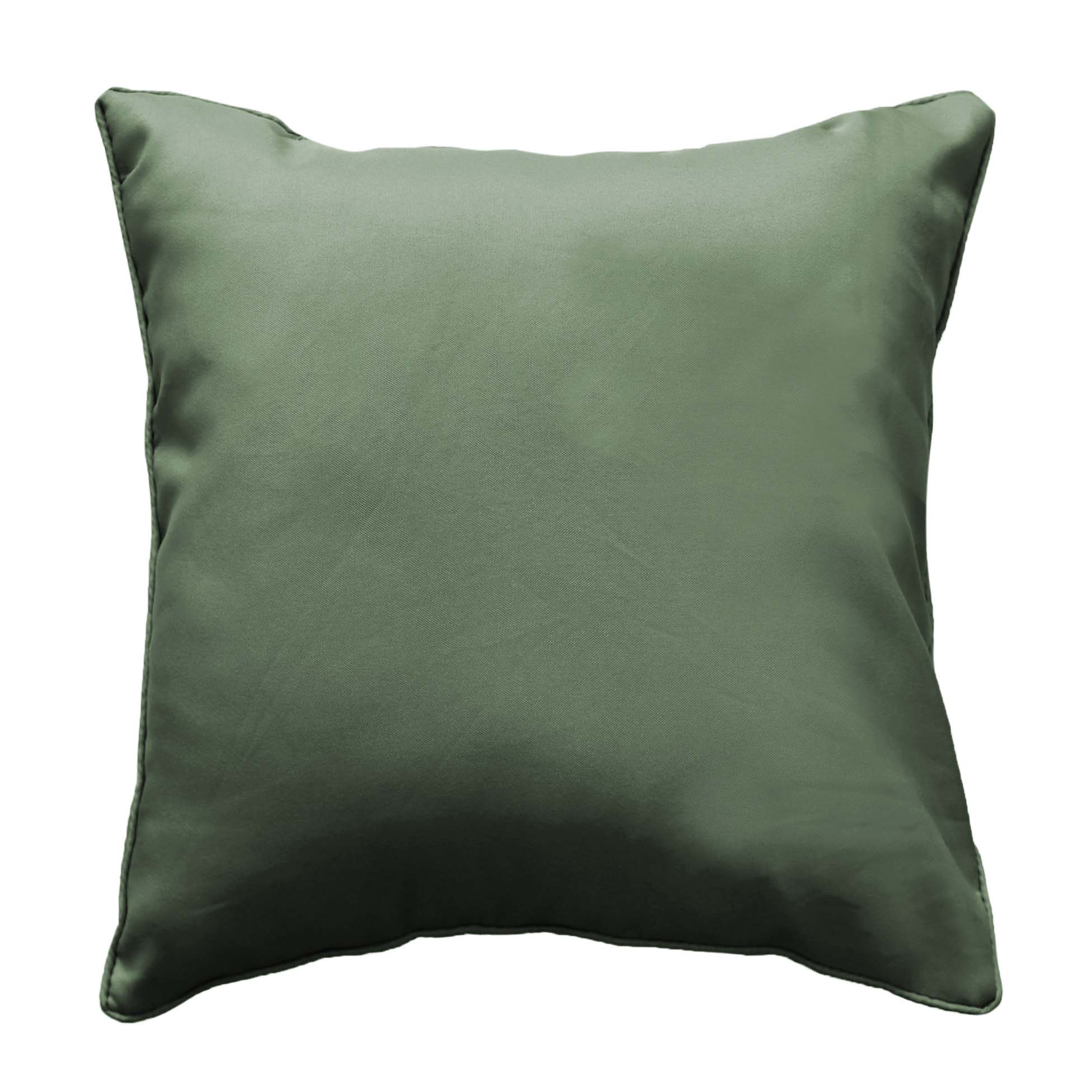 Coussin passepoil 40 x 40 cm Kaki