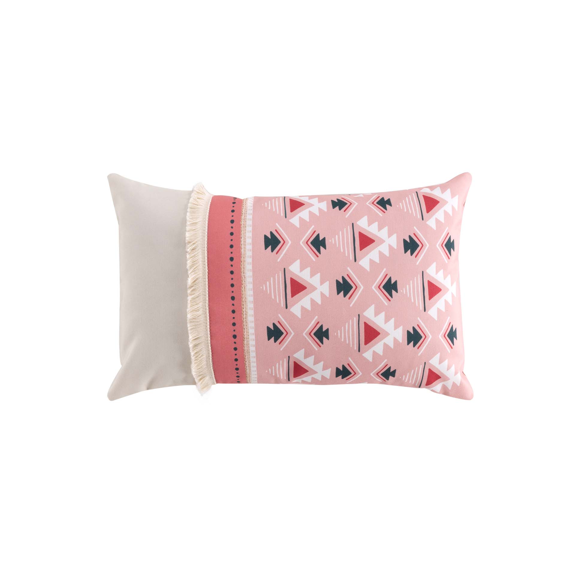 Coussin 30 x 50 cm Esmeralda rose