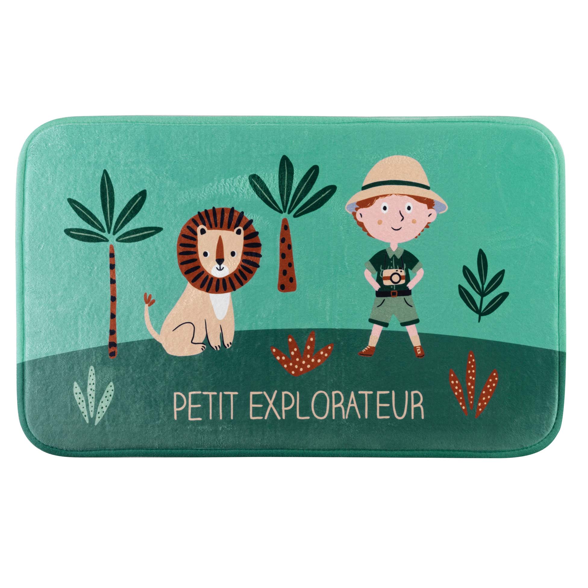 Tapis velours Leo l'explorateur et les animaux