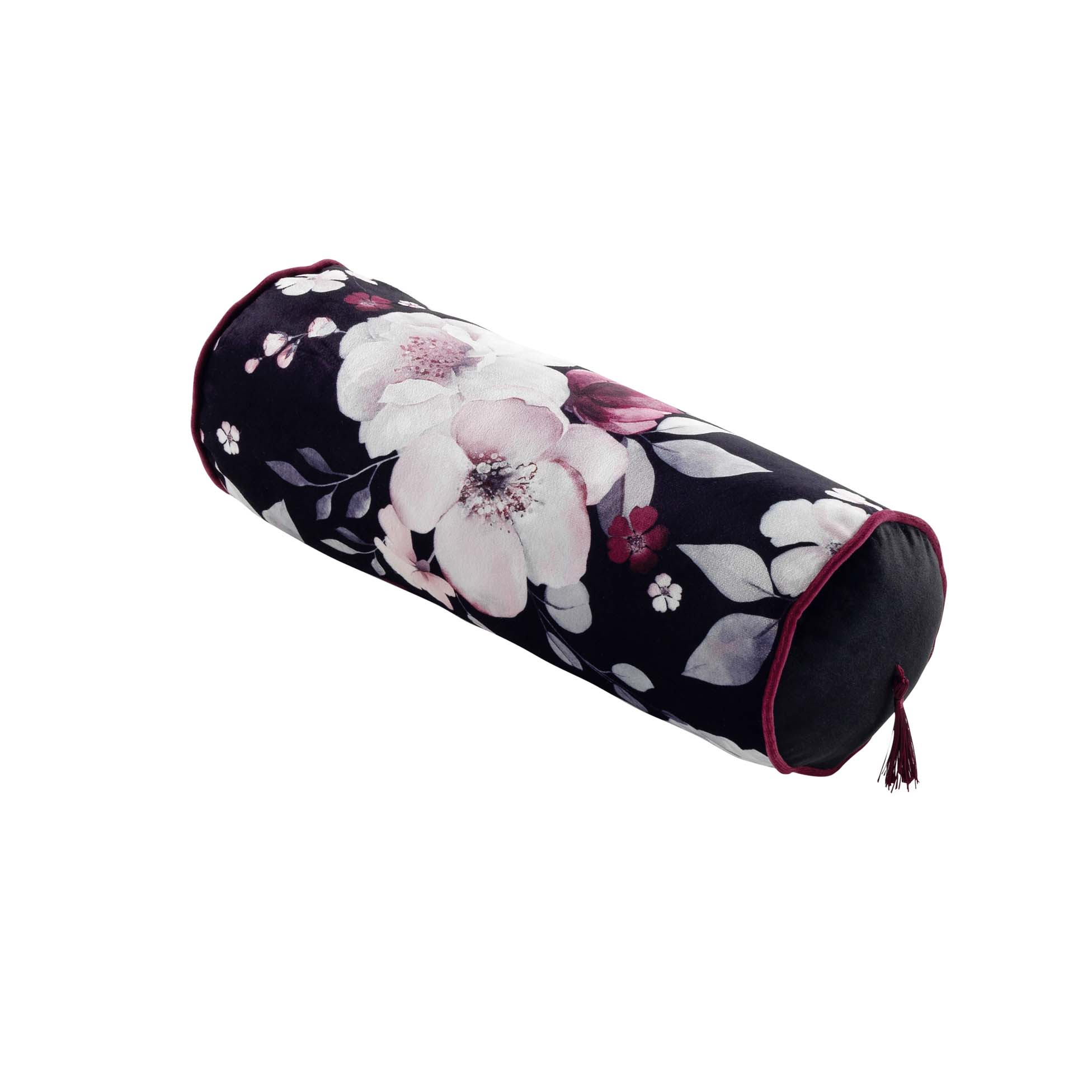 Coussin pompons 15 x 40 cm Velvet Flowers