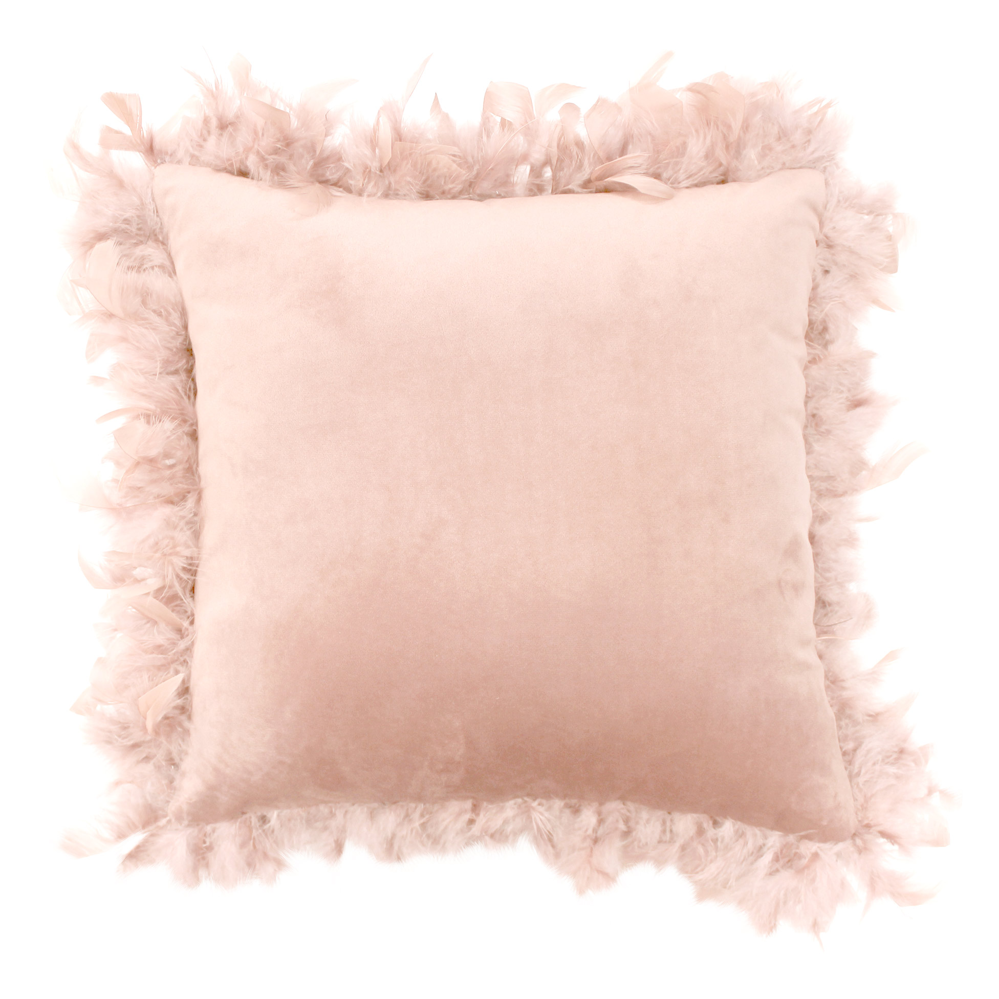 Coussin plumes 40 x 40 cm Marline nude