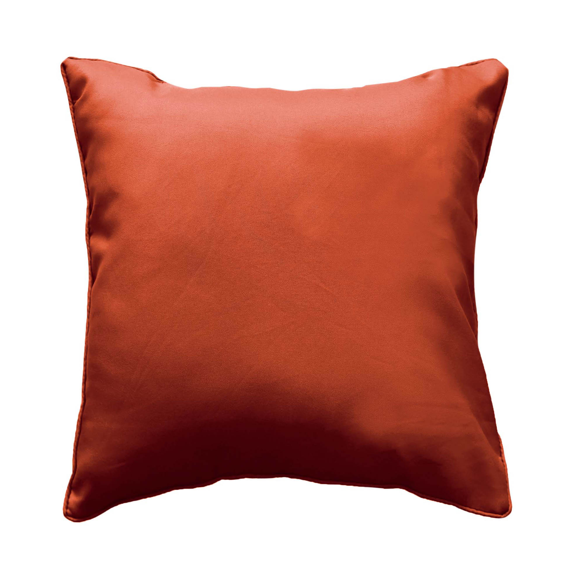 Coussin passepoil 40 x 40 cm Terracotta