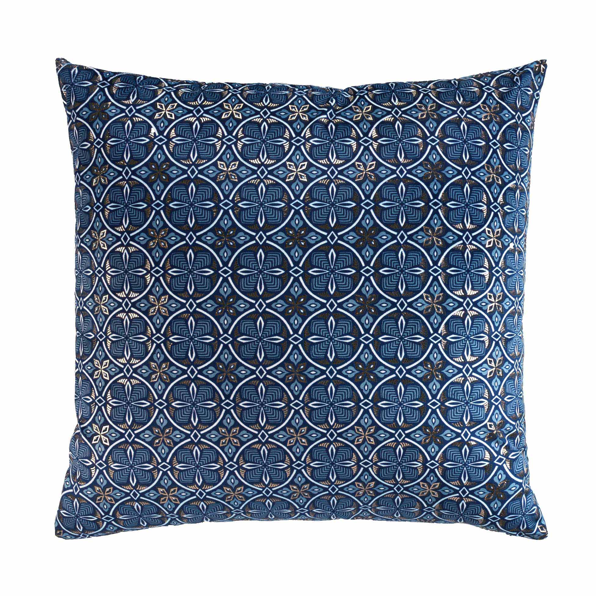 Housse de Coussin 60 x 60 cm Ethnic Joan bleu