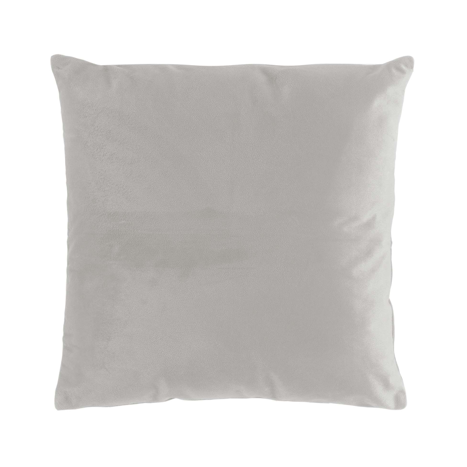 Coussin velours Velvetina Gris