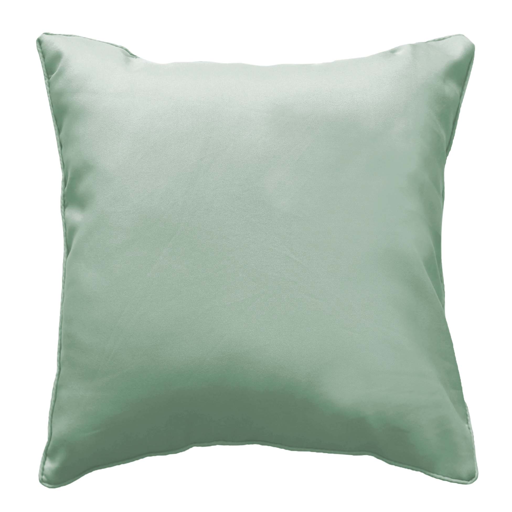 Coussin passepoil 60 x 60 cm Sauge