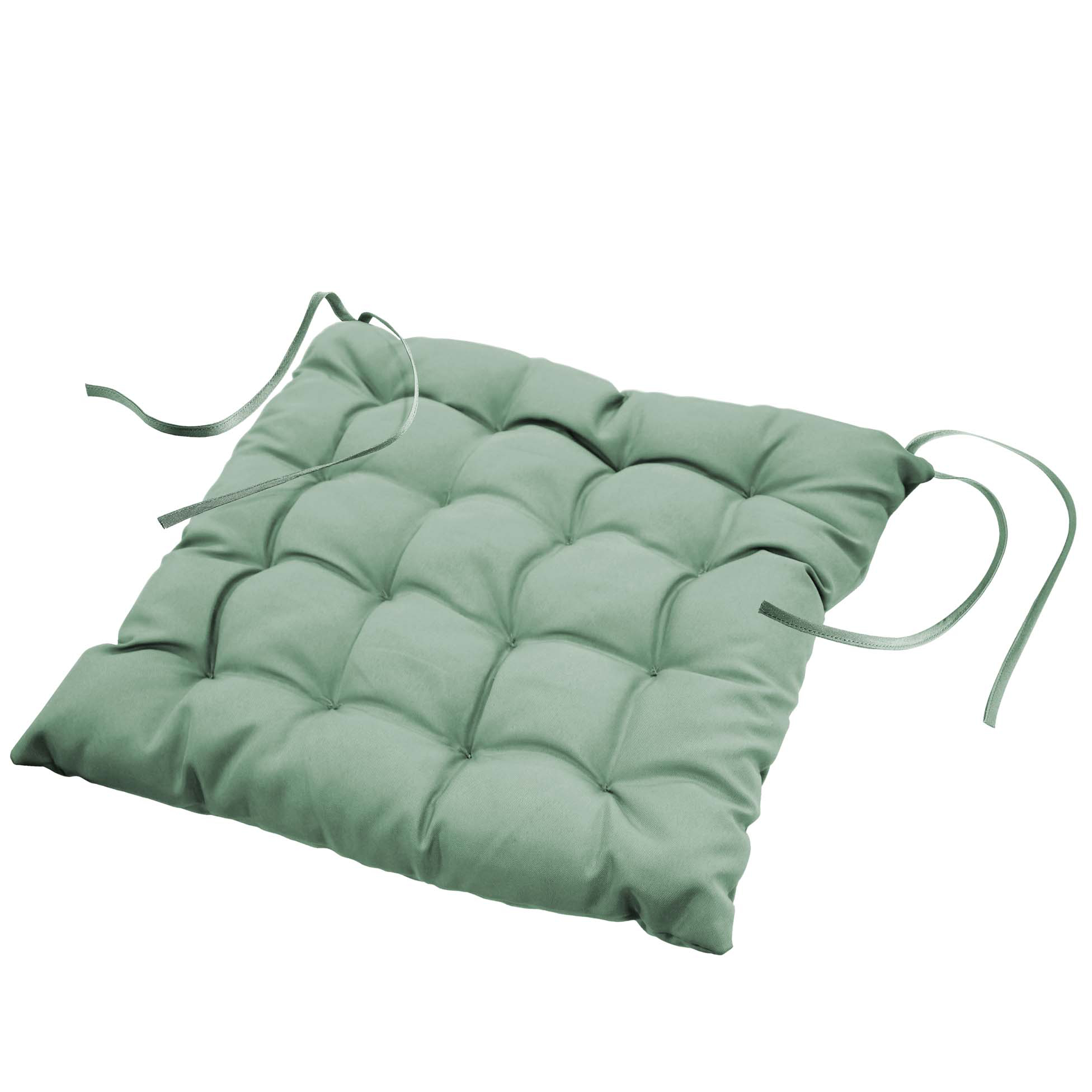 Coussin de chaise assise matelass 40 x 40 cm Sauge