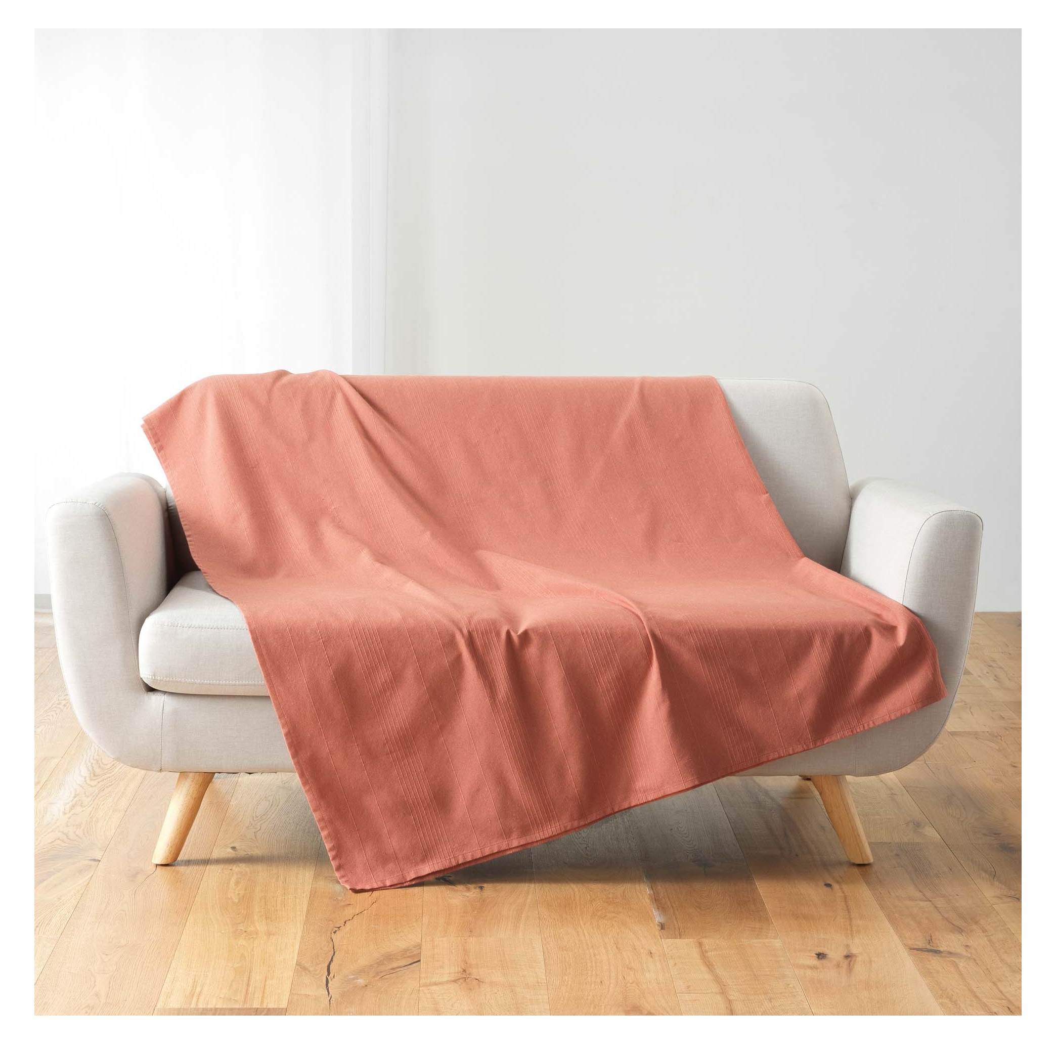 Plaid Jete de lit fauteuil 220 x 240 cm Lucilia rose