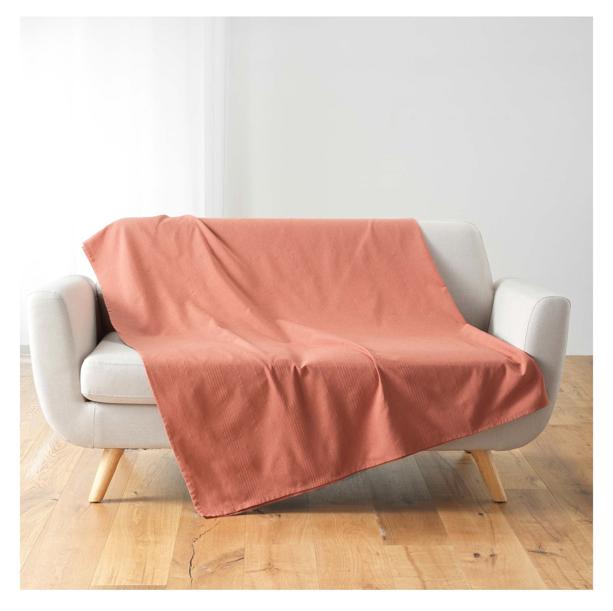 Plaid Jete de lit fauteuil 180 x 220 cm Lucilia rose