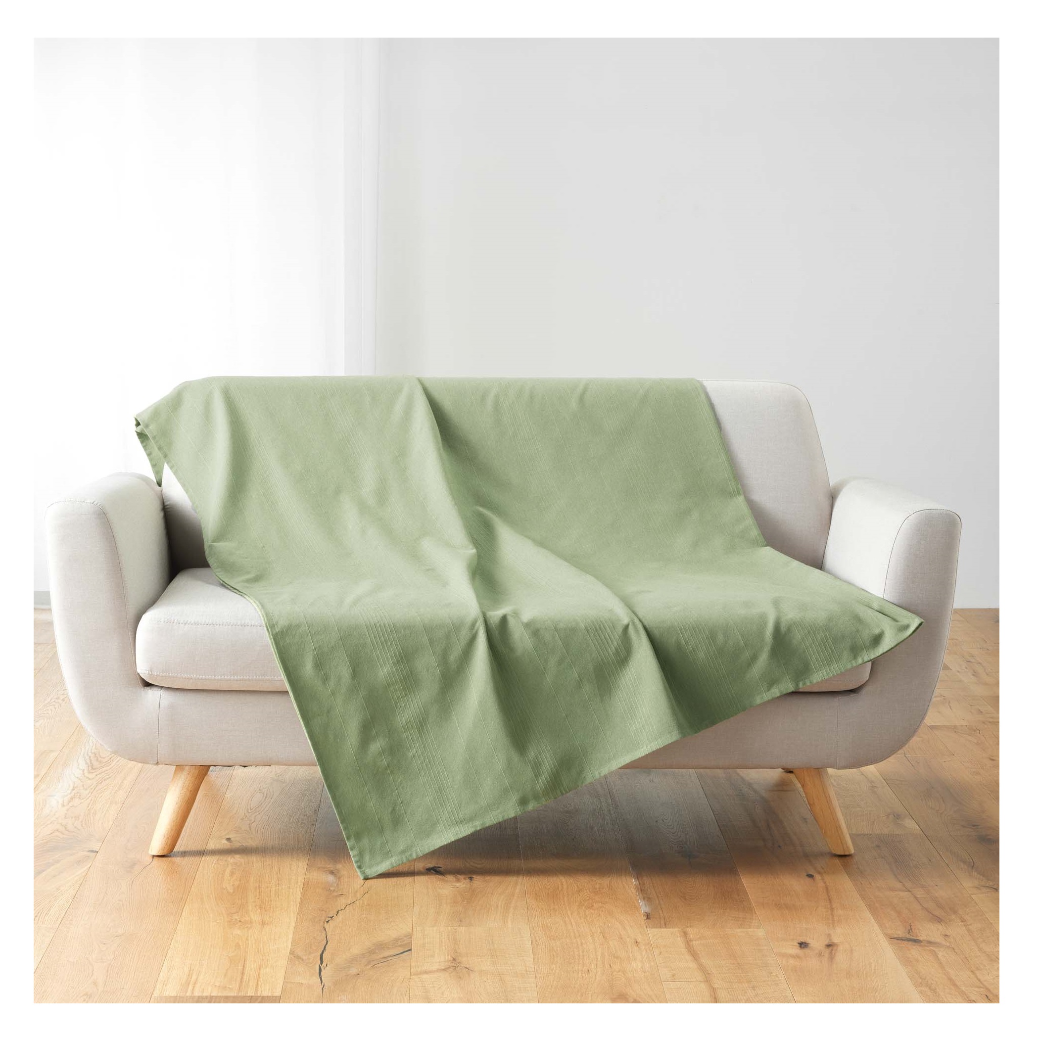 Plaid Jete de lit fauteuil 220 x 240 cm Lucilia sauge