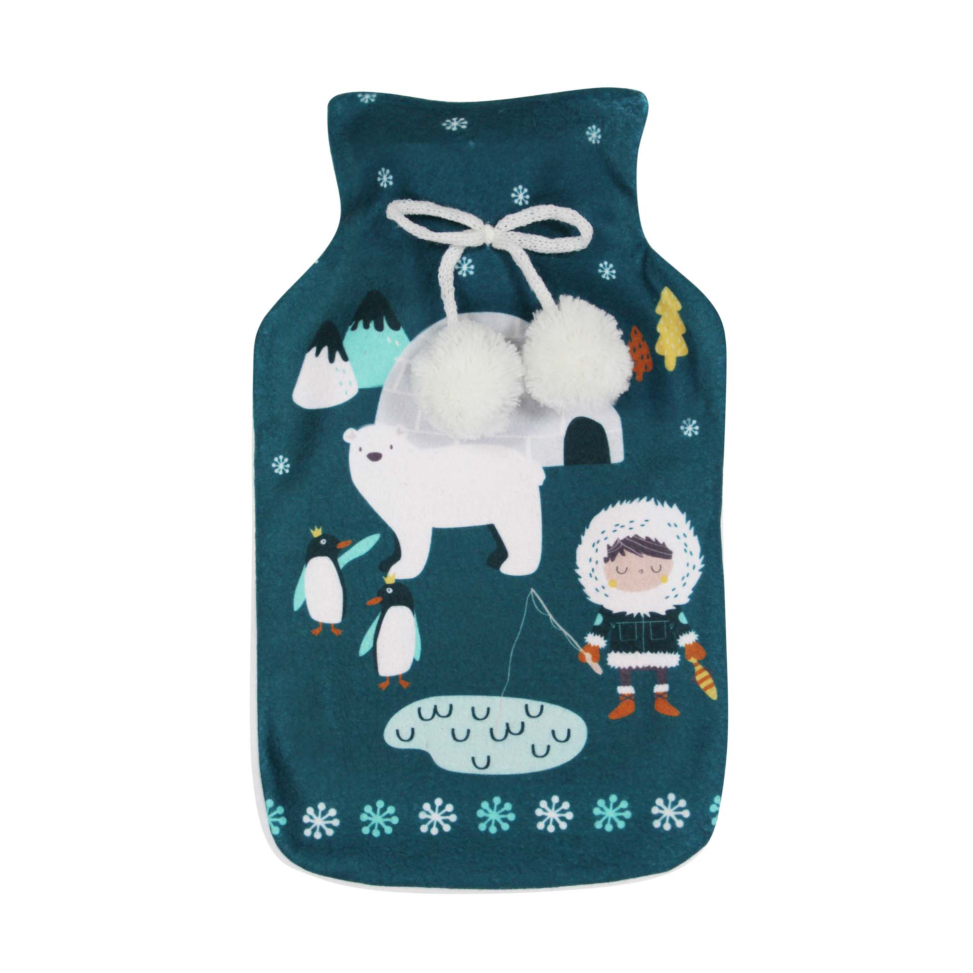 Bouillotte + housse polaire 21 x 34 cm Petit ourson