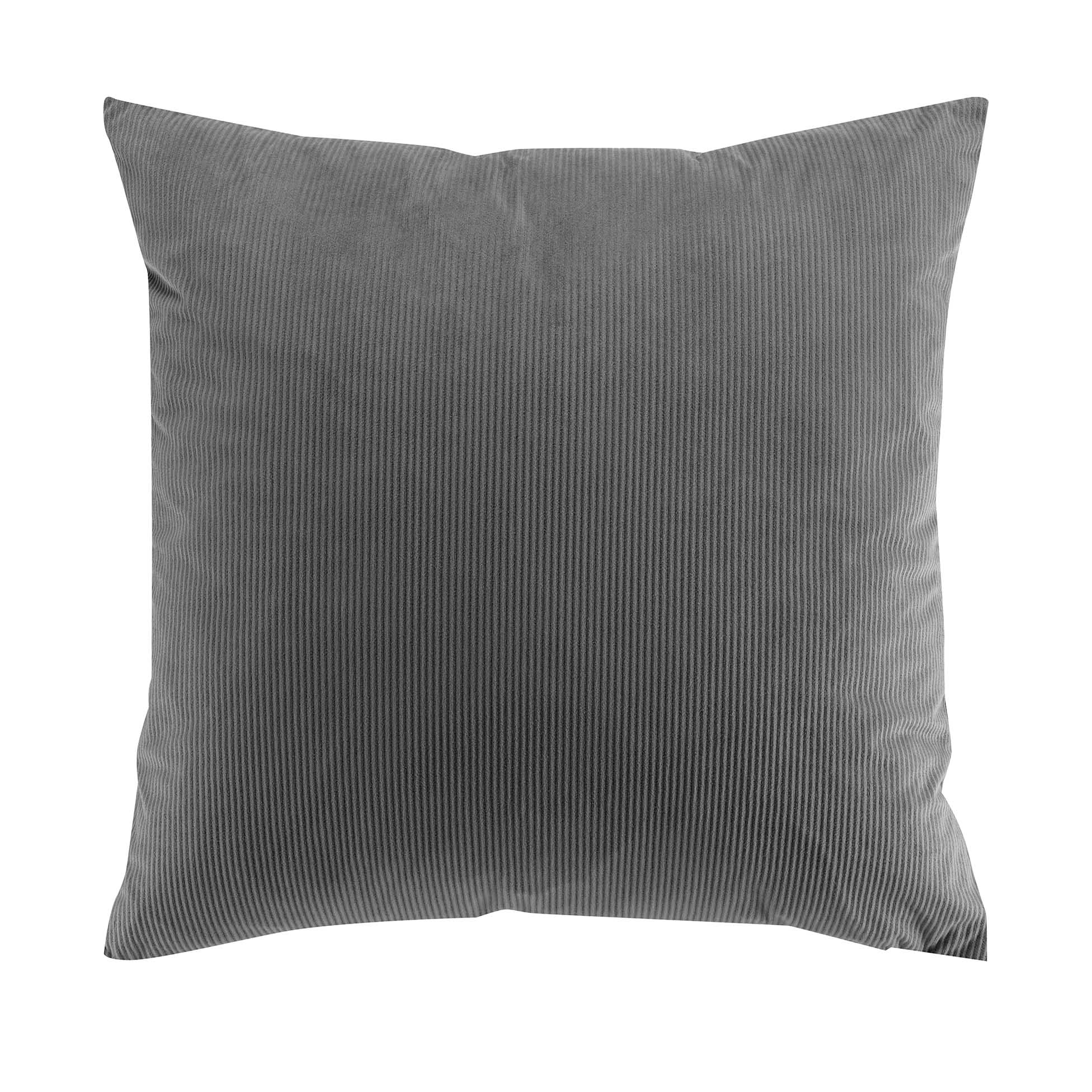 Coussin velours 50 x 50 cm Cottele anthracite