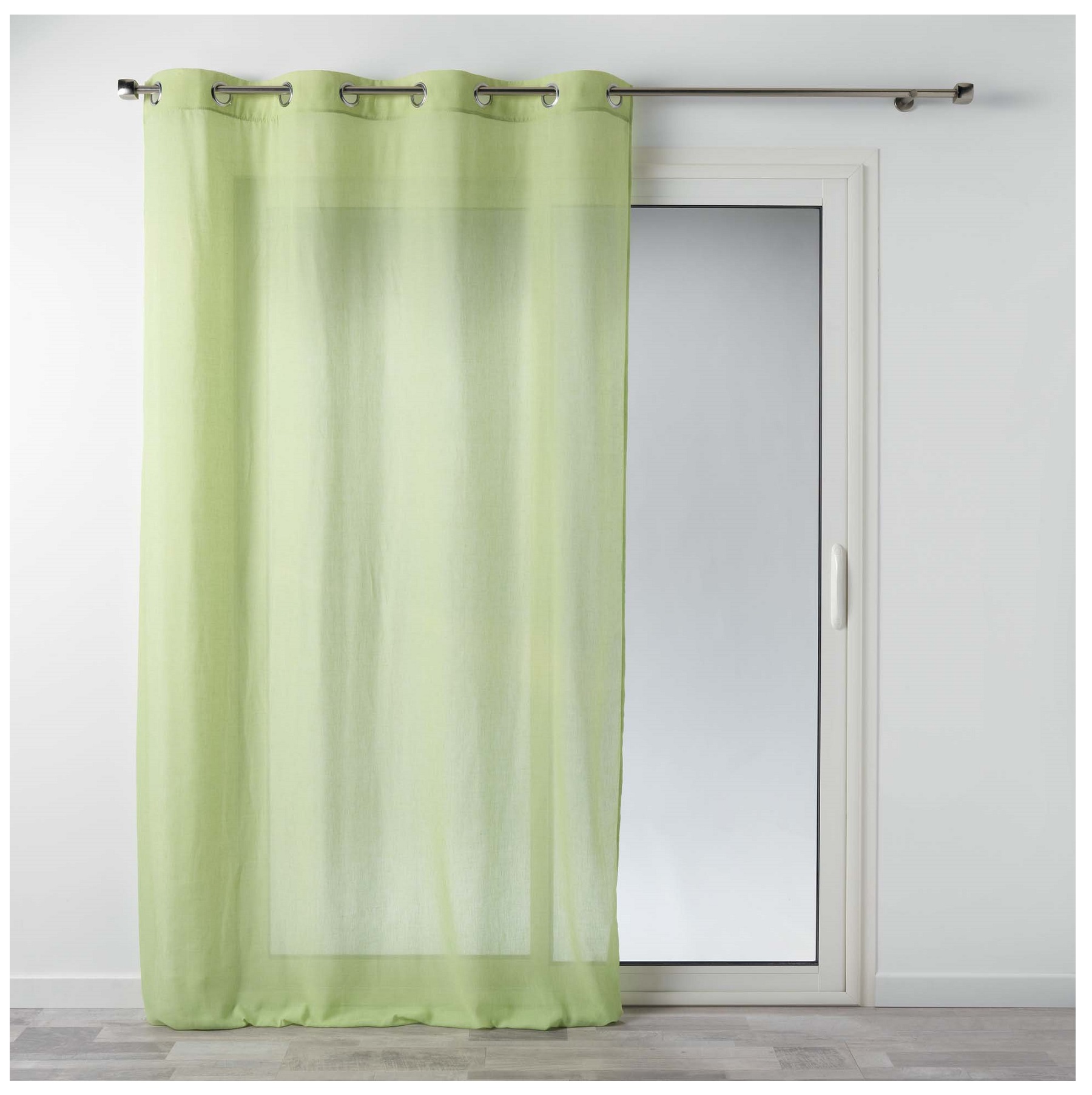 Panneau voilage polycoton 140 x 240 cm Mitsy vert