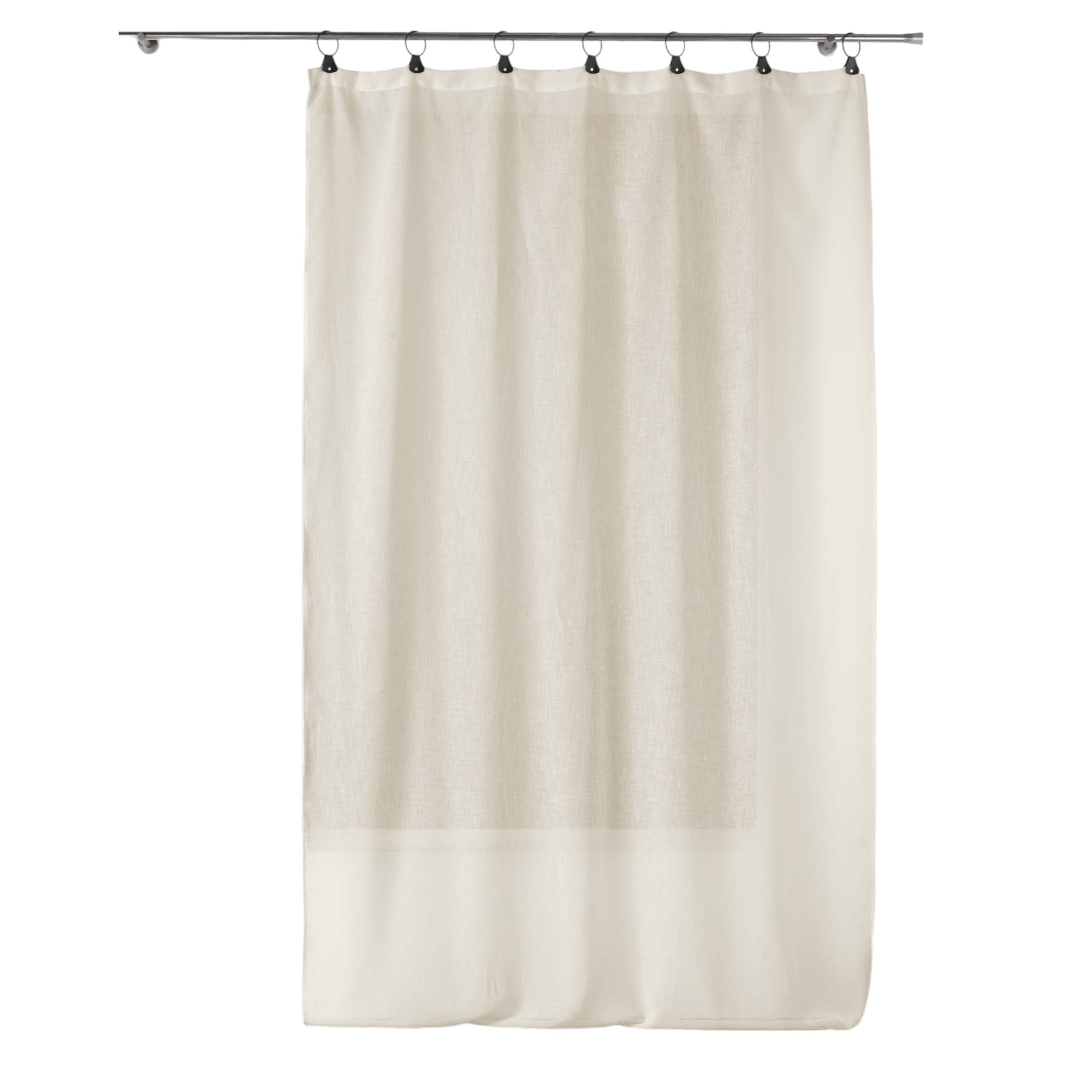 Panneau a anneaux rideau Voile 140 x 240 cm Linkae creme