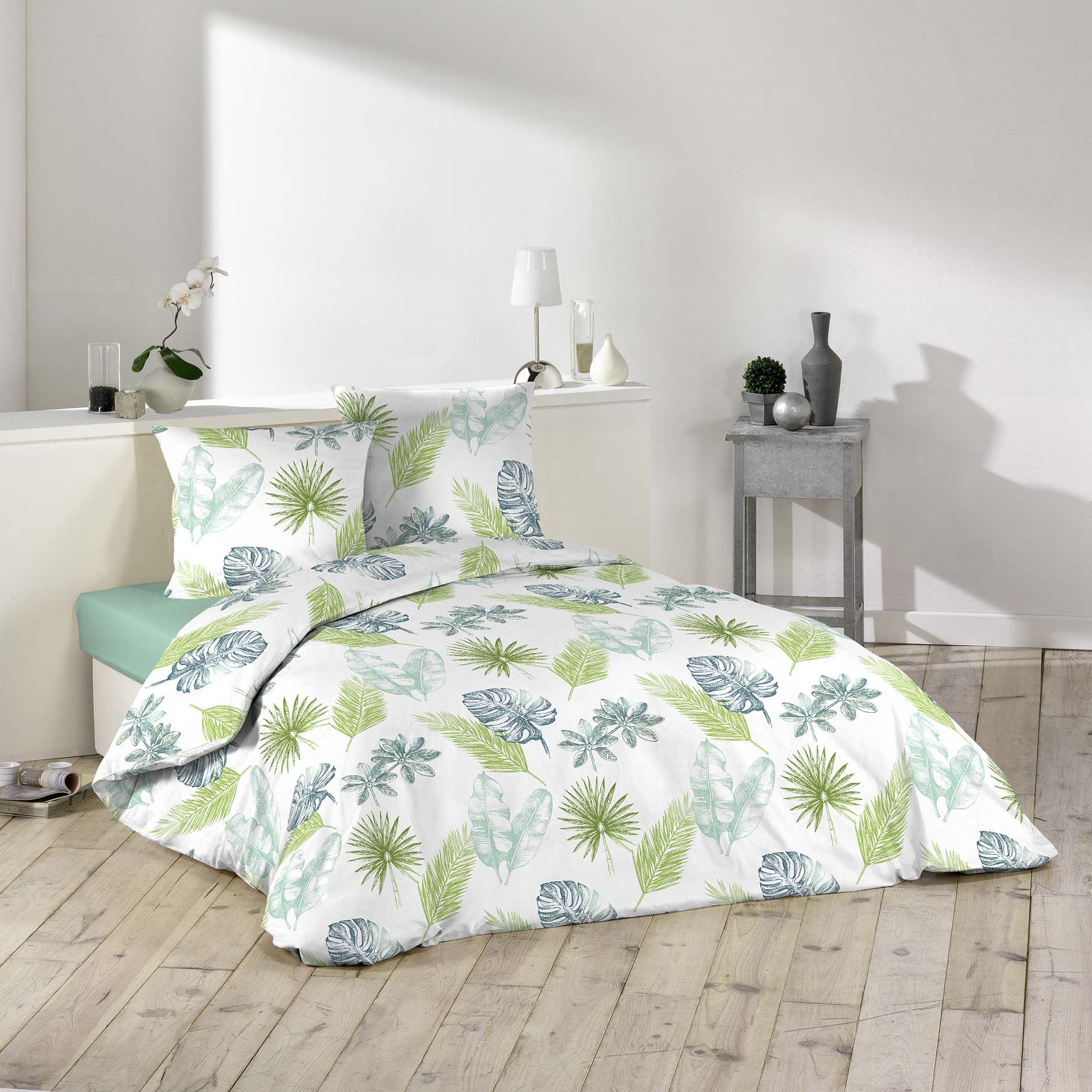 Parure Housse de couette Collection Feuilles Andalouses