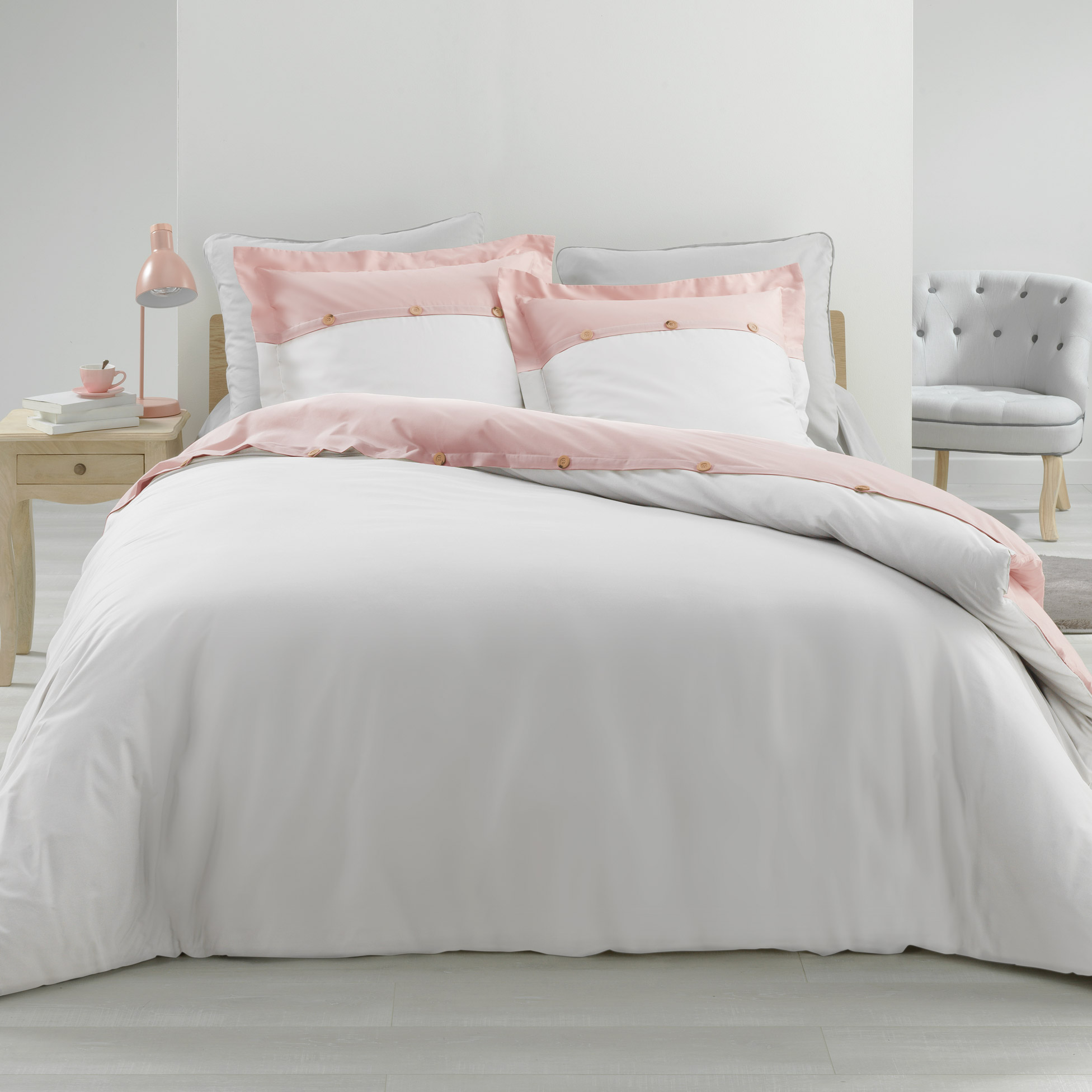 Parure Housse de couette Percale Collection Vice-Versa