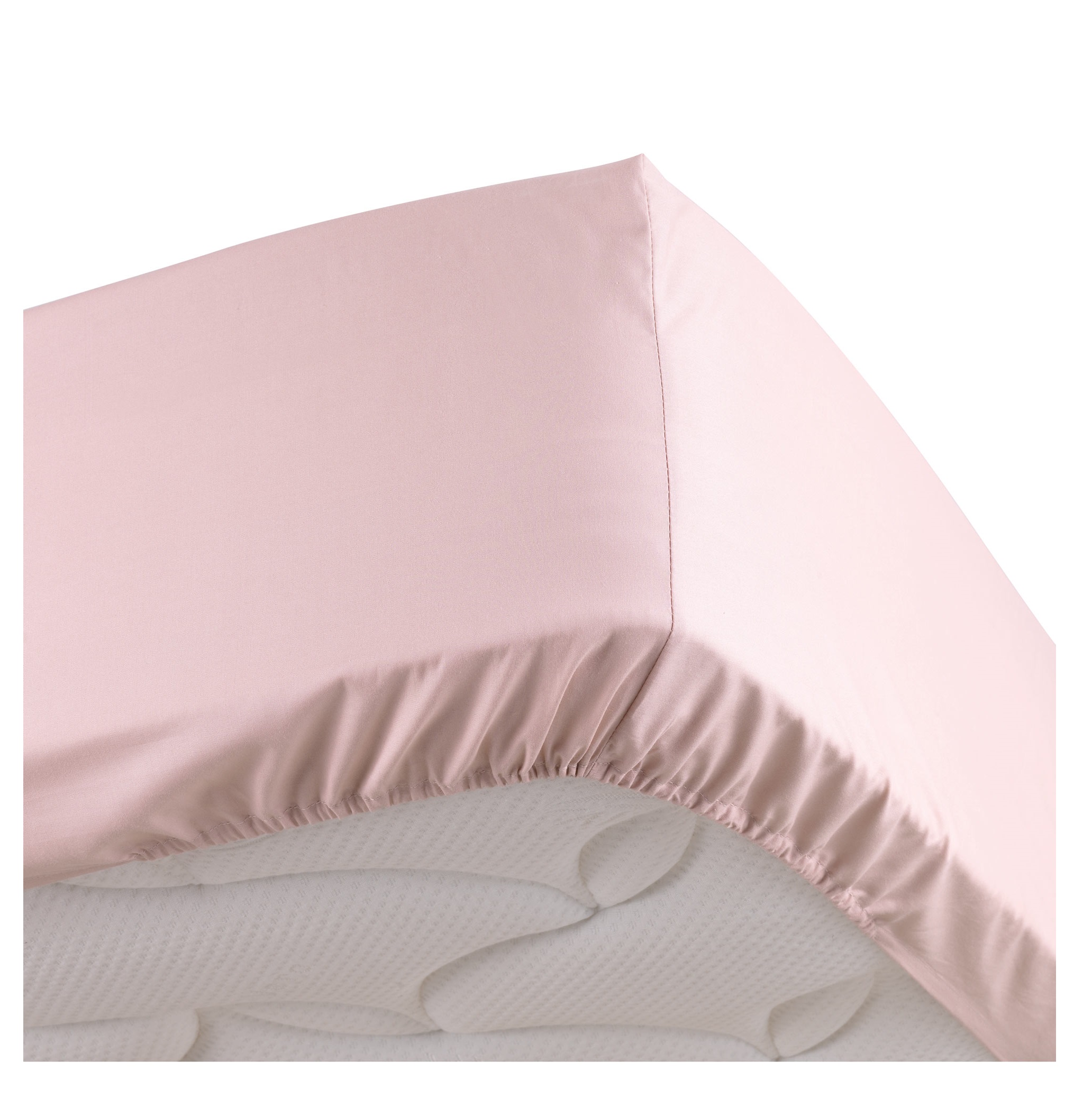 Drap Housse percaline 140x190cm rose