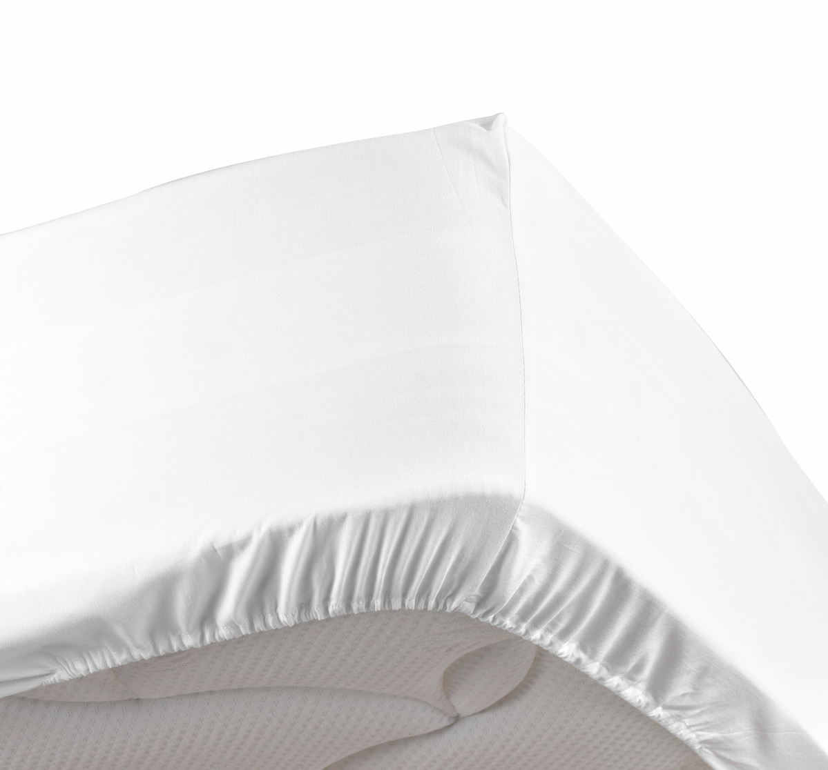 Drap Housse percale 180x200cm blanc