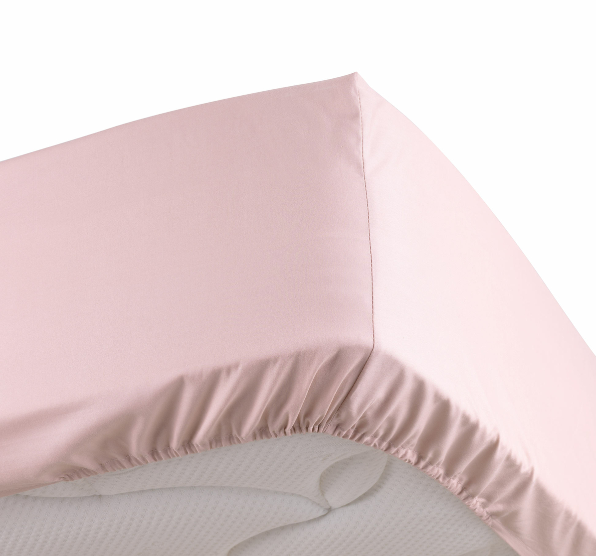 Drap Housse percale 180x200cm rose