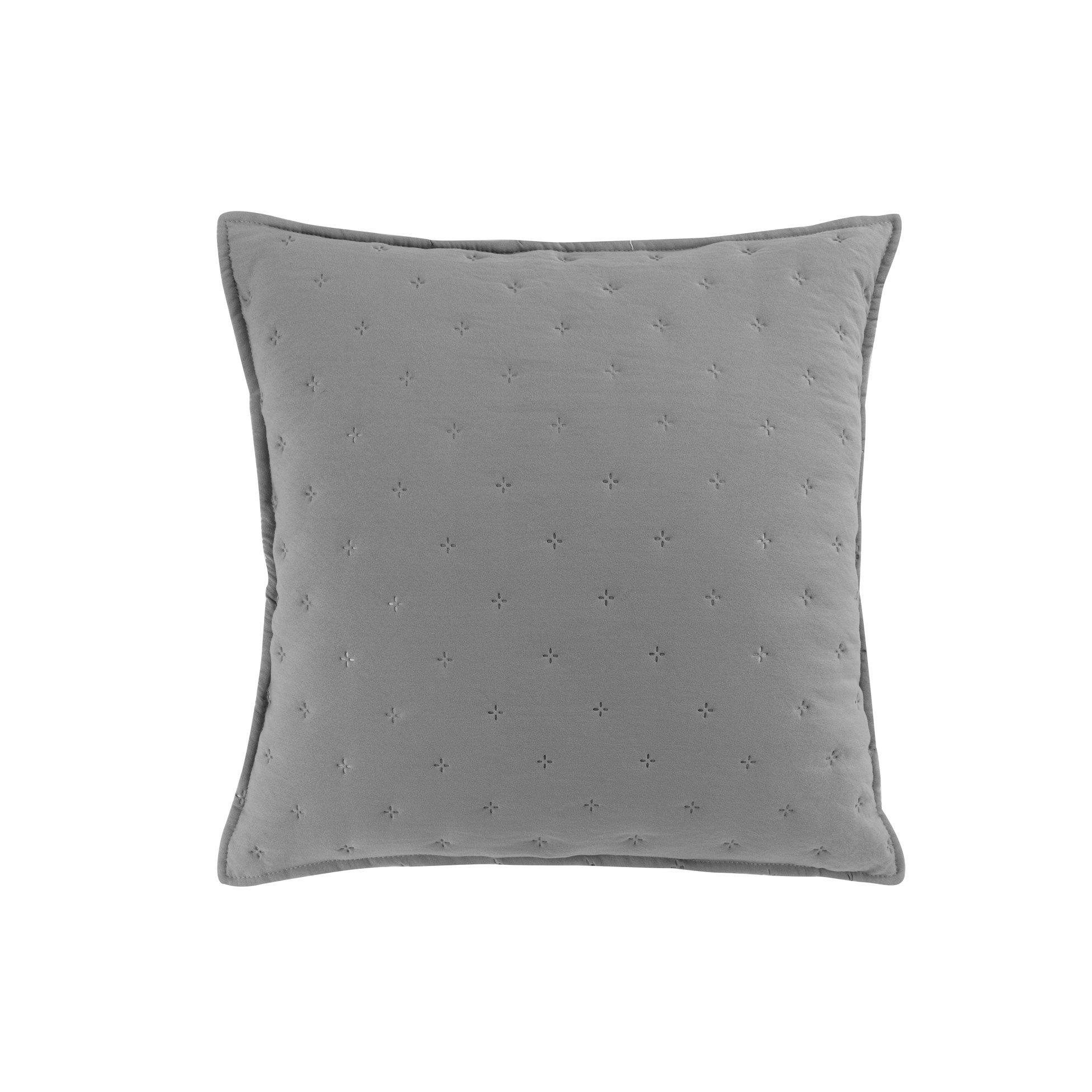 Housse de Coussin microfibre 40x40 cm Mellew Gris