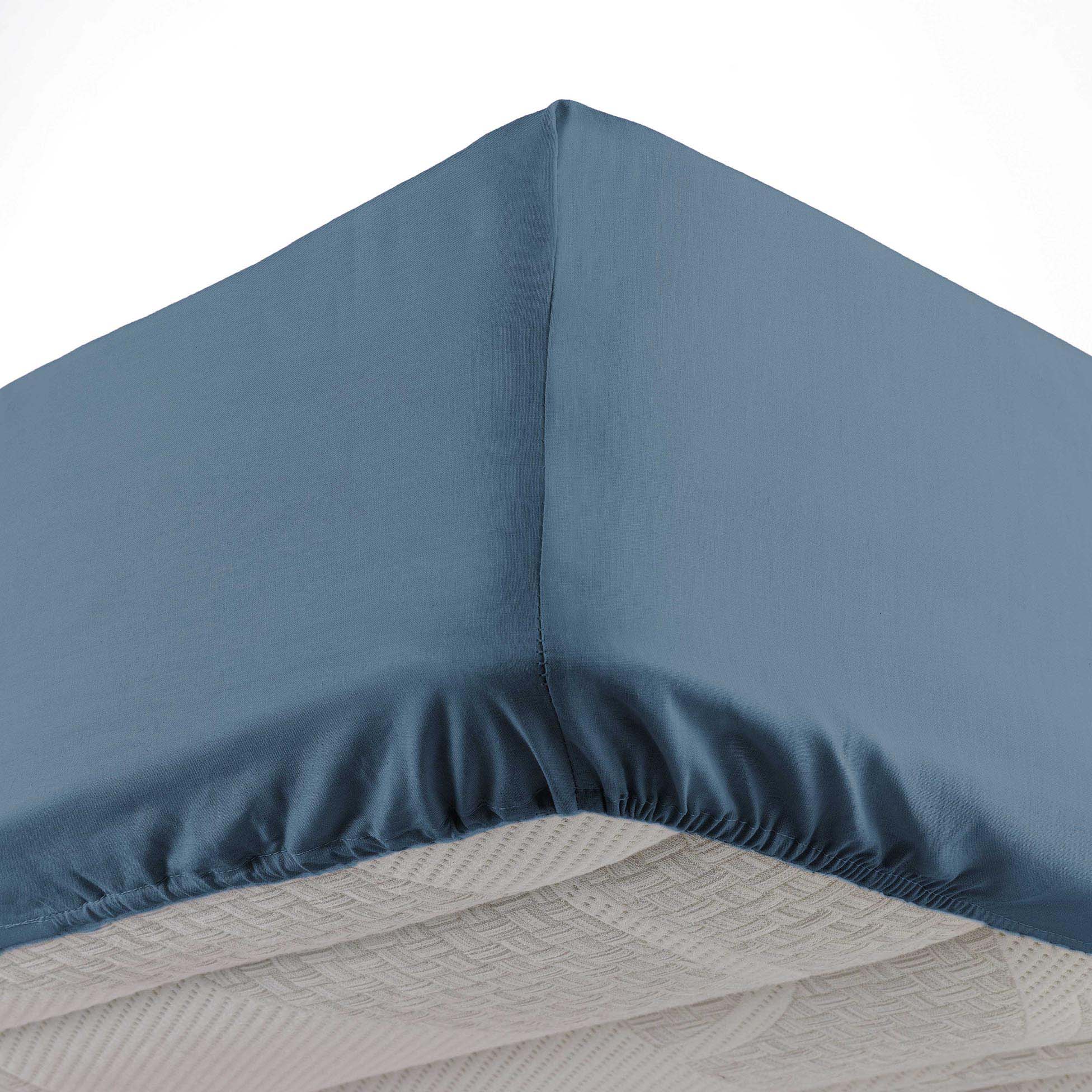 Drap Housse 140x190cm Oscard bleu