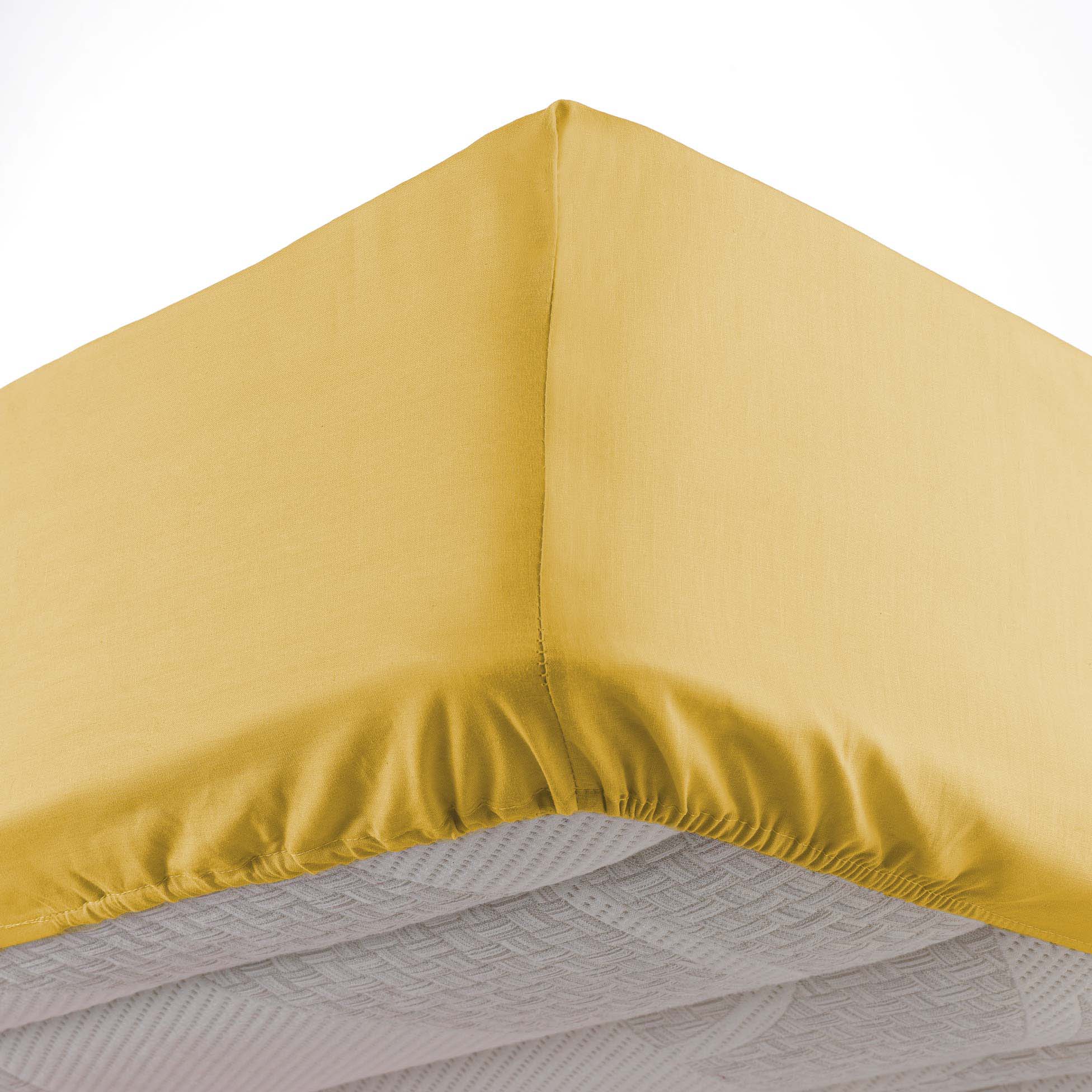 Drap Housse 90x190cm Oscard jaune