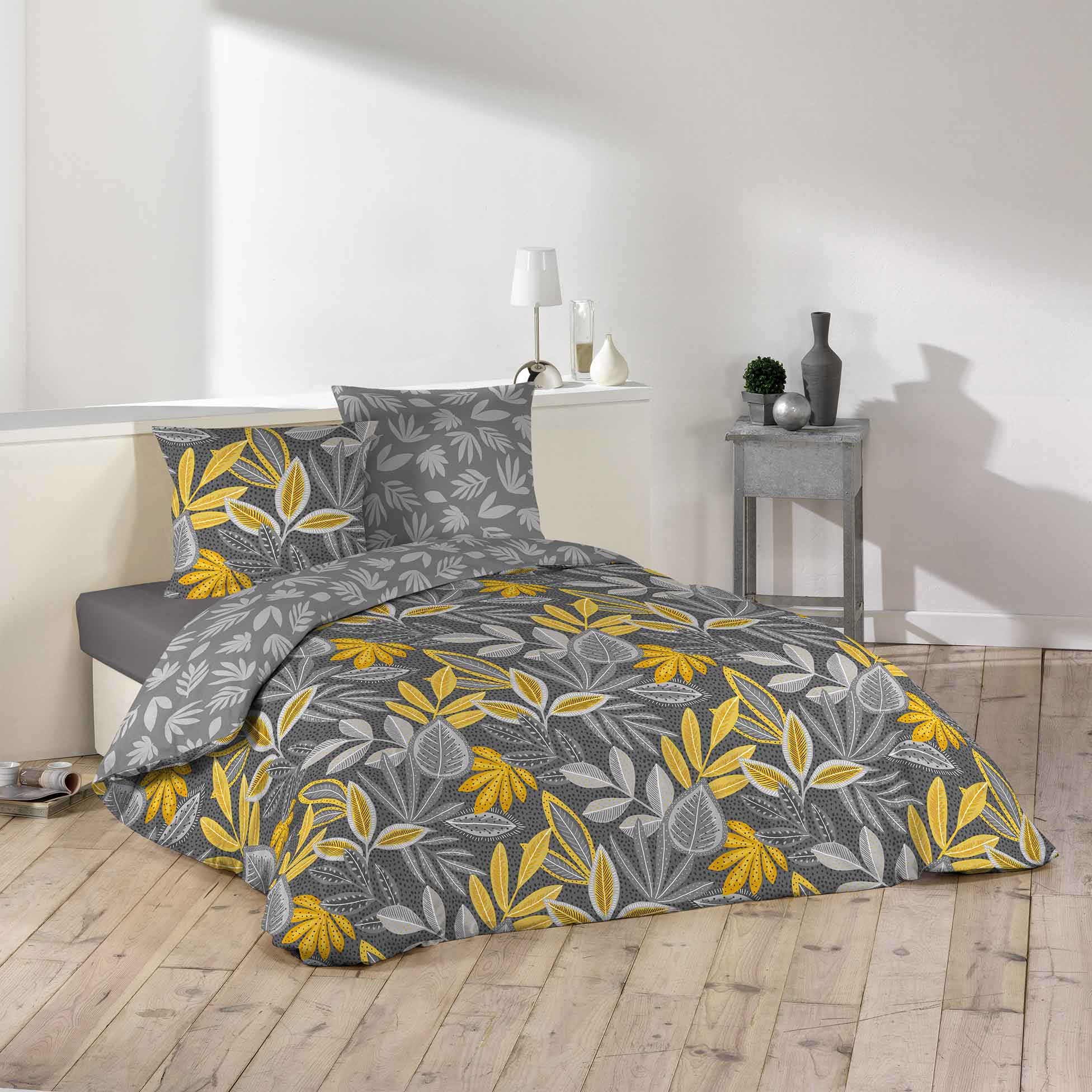 Parure Housse de couette Microfibre Collection Art Floral