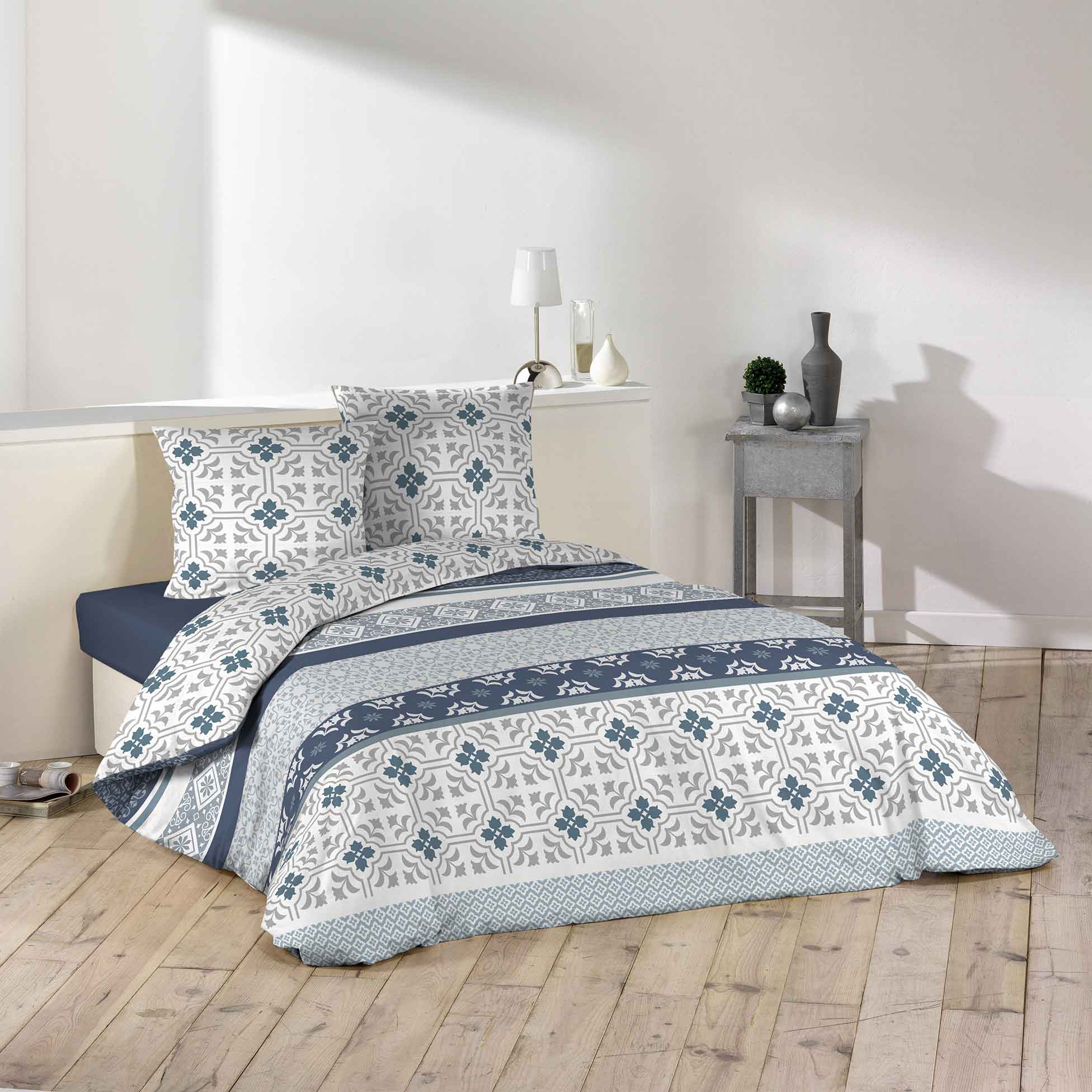 Parure Housse de couette Microfibre Collection Mosaique Asuleros