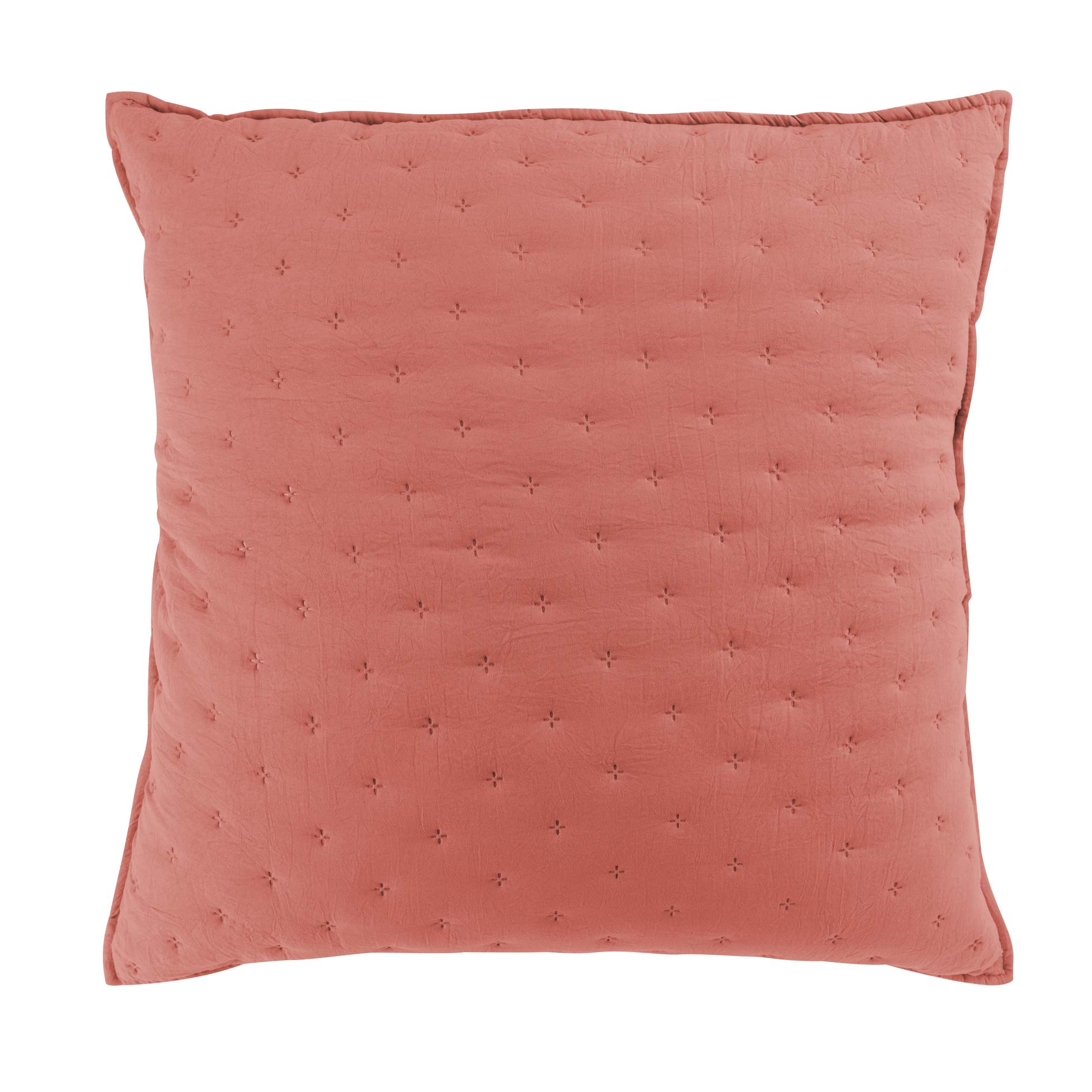 Housse de Coussin microfibre 60x60 cm Mellew Terracotta