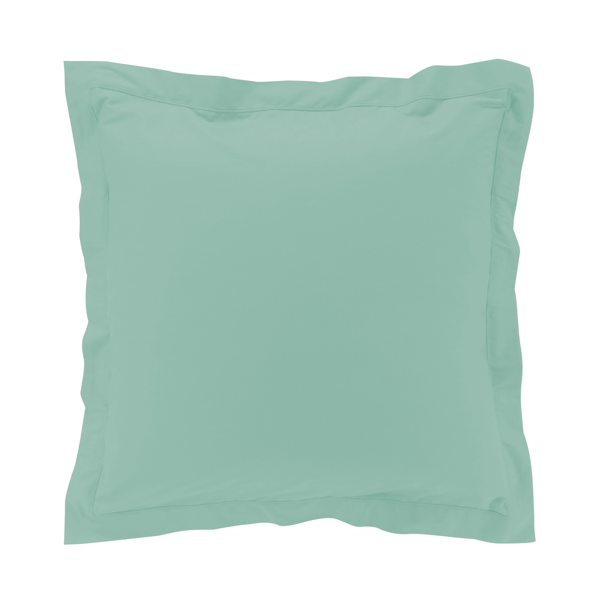 Taie d'oreiller Percale Coton Sauge 63x63cm