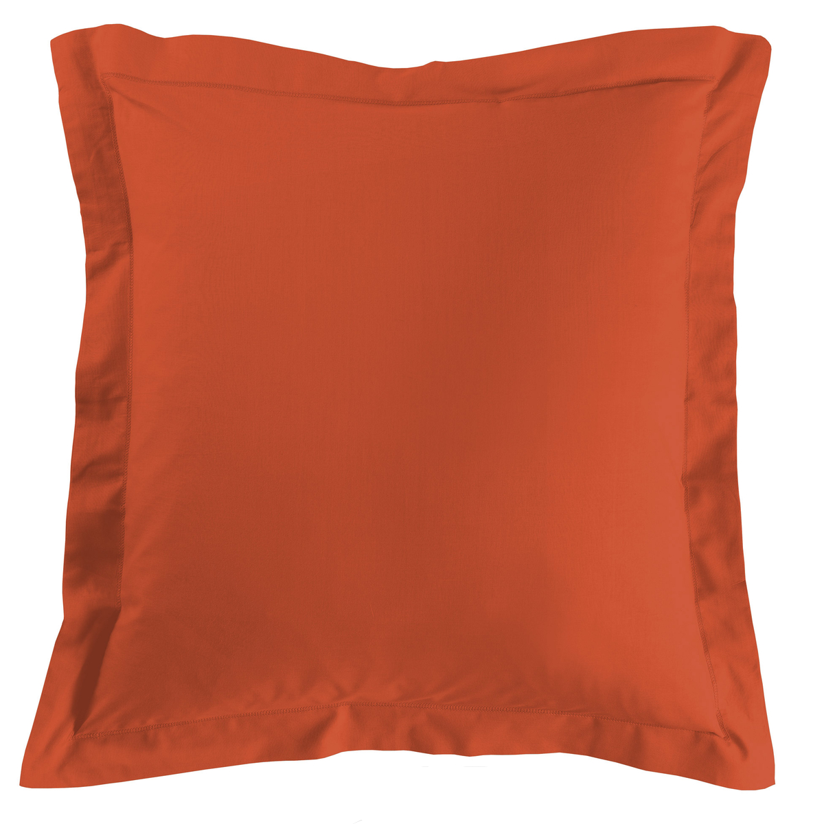 Taie d'oreiller coton 63 x 63 cm paprika