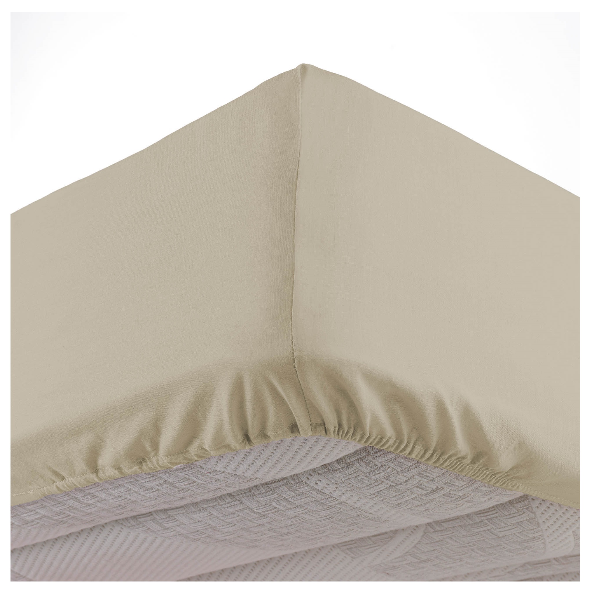 Drap housse coton lave 140 x 190 cm Lanette lin