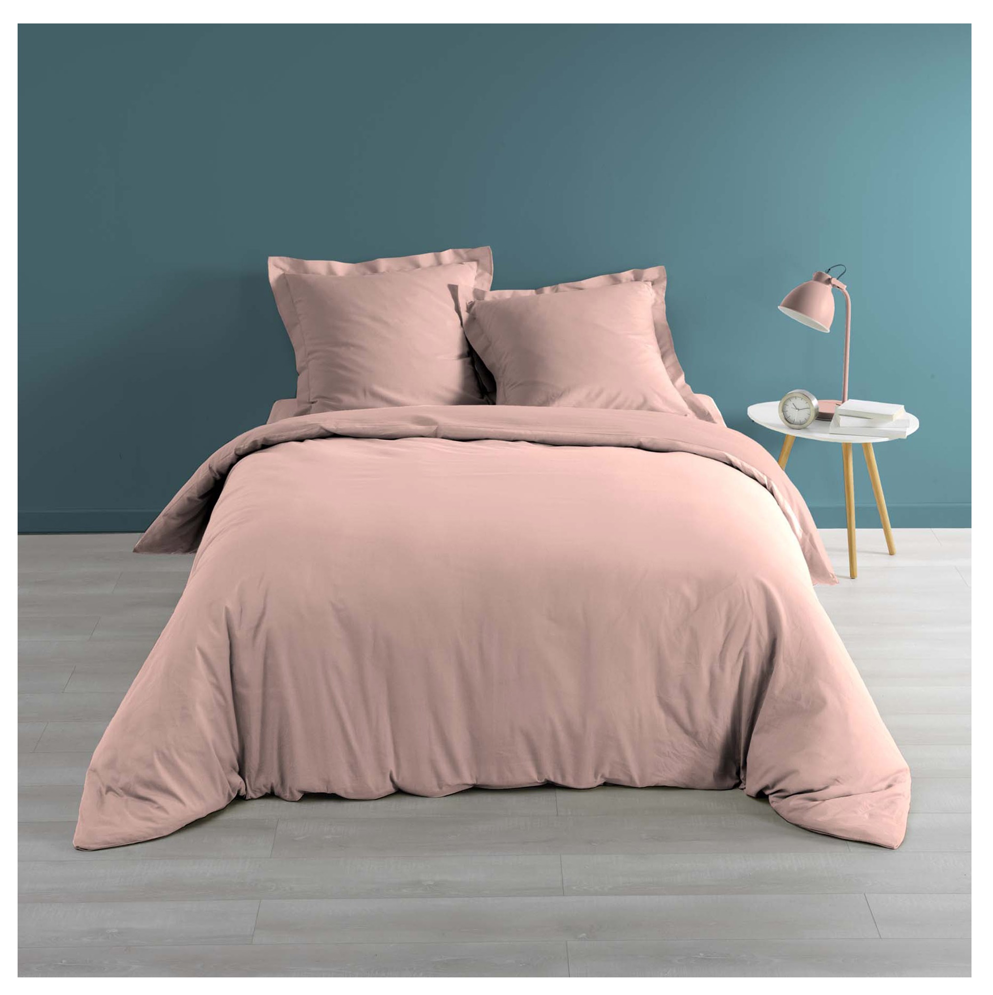 Housse de couette Percale 240 x 260 cm Percalines Rose