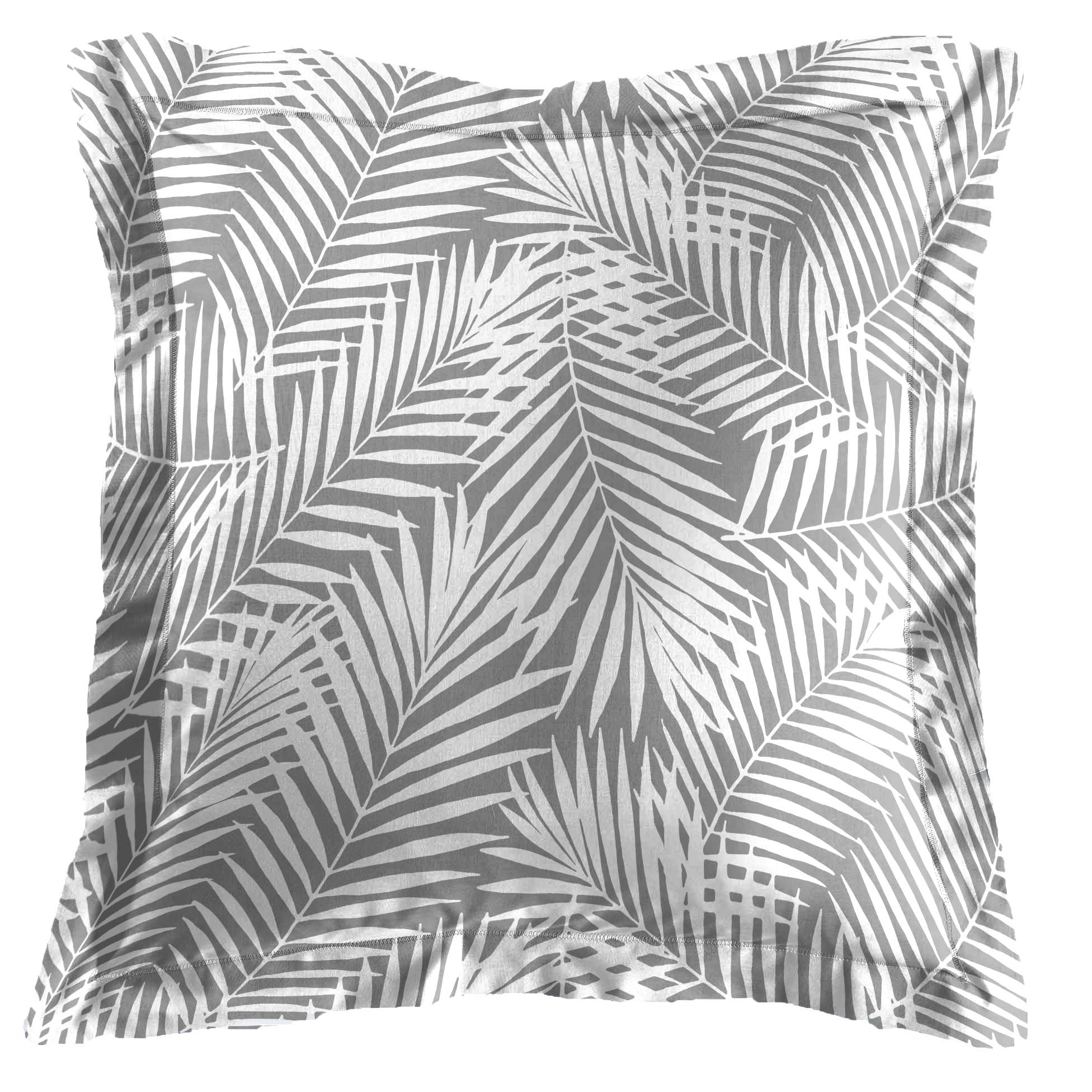 Taie d'oreiller 63 x 63 cm Botania gris