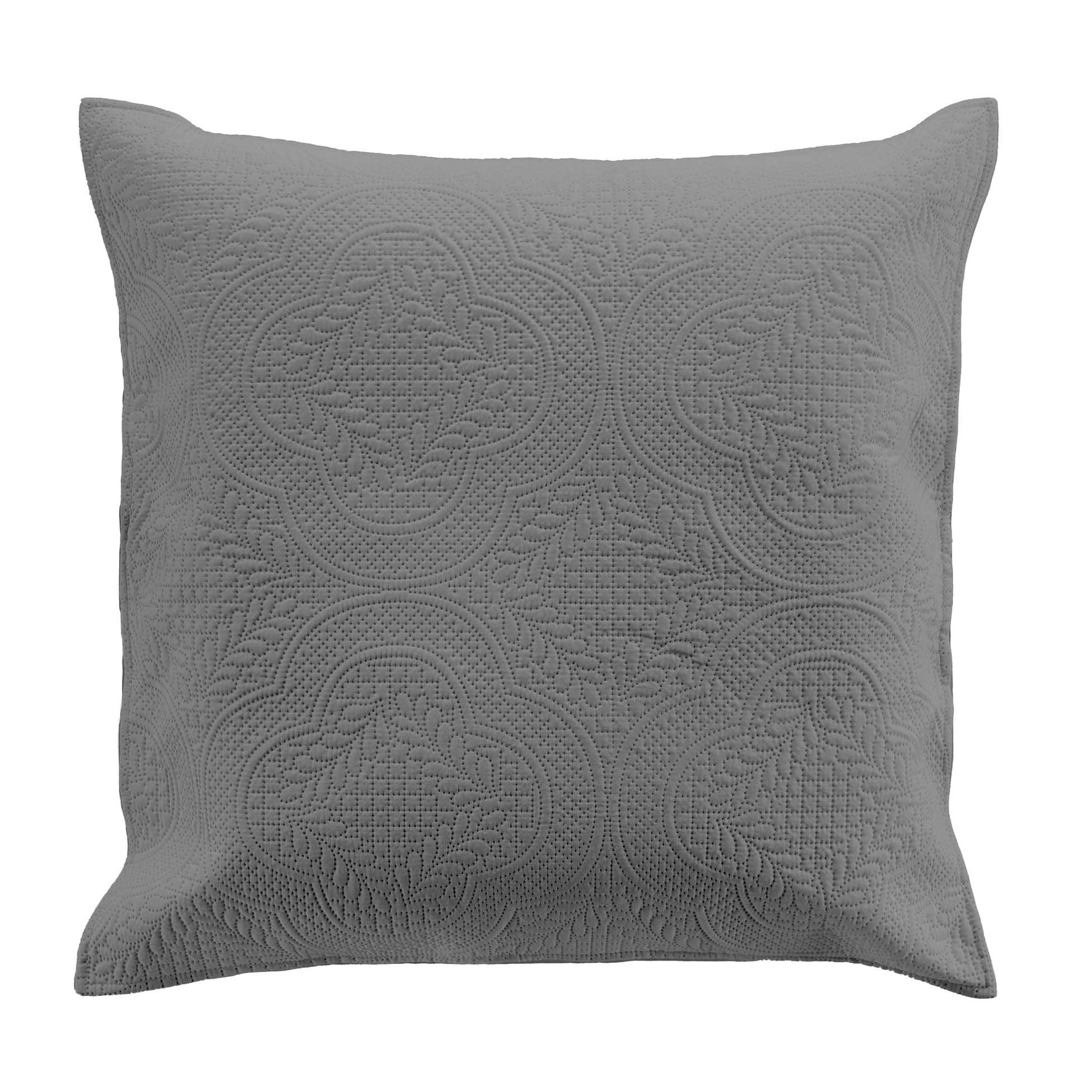 Housse de Coussin 60 x 60 cm Romano anthracite