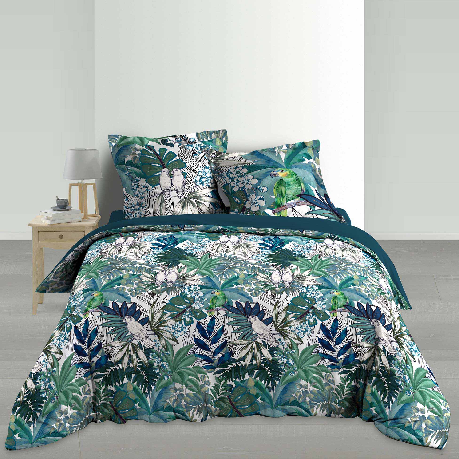 Parure Housse de couette Percale Collection Joli Colibri