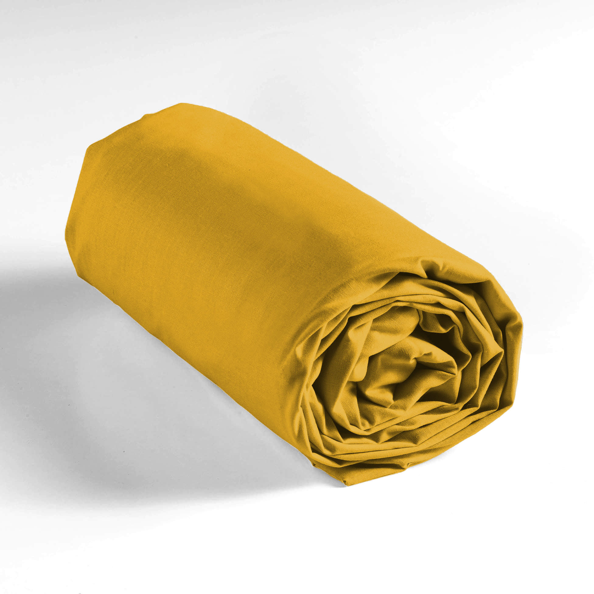 Drap housse 90 x 190 cm Couleur emotion jaune