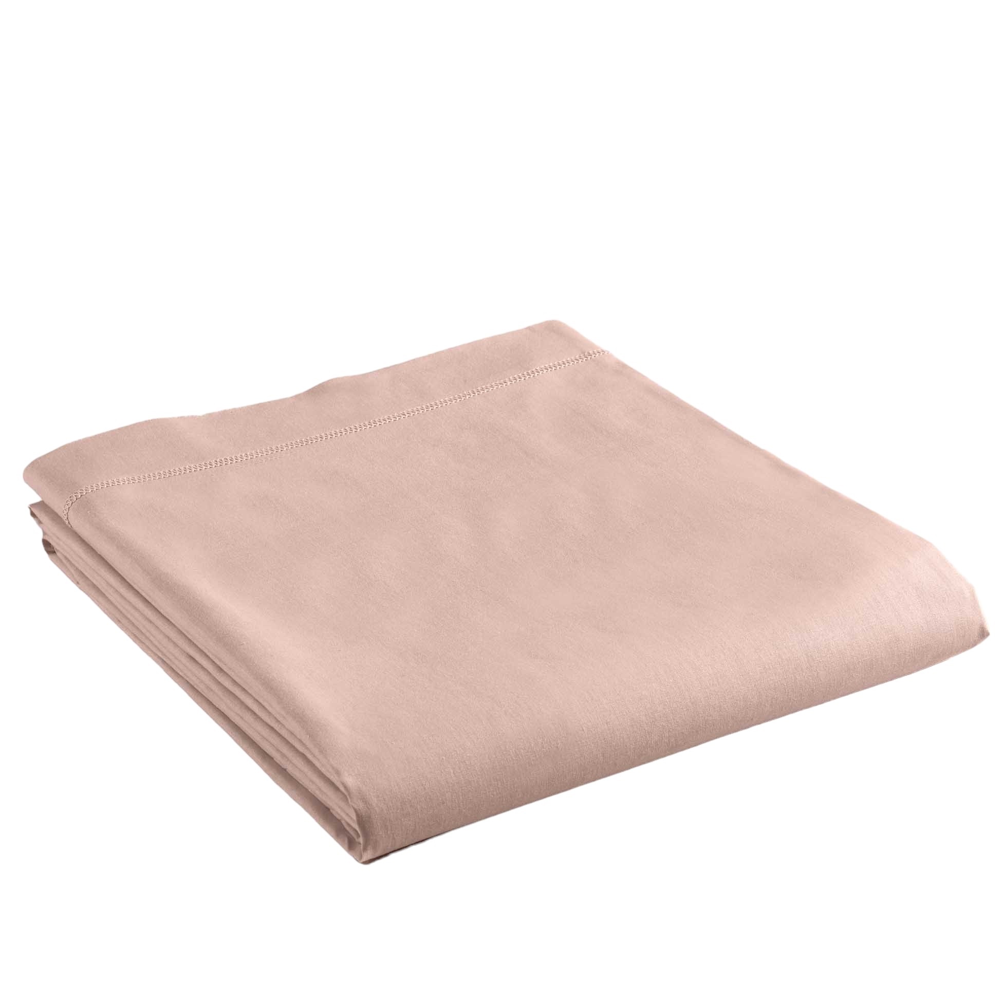 Drap plat coton 180 x 290 cm Emotion rose